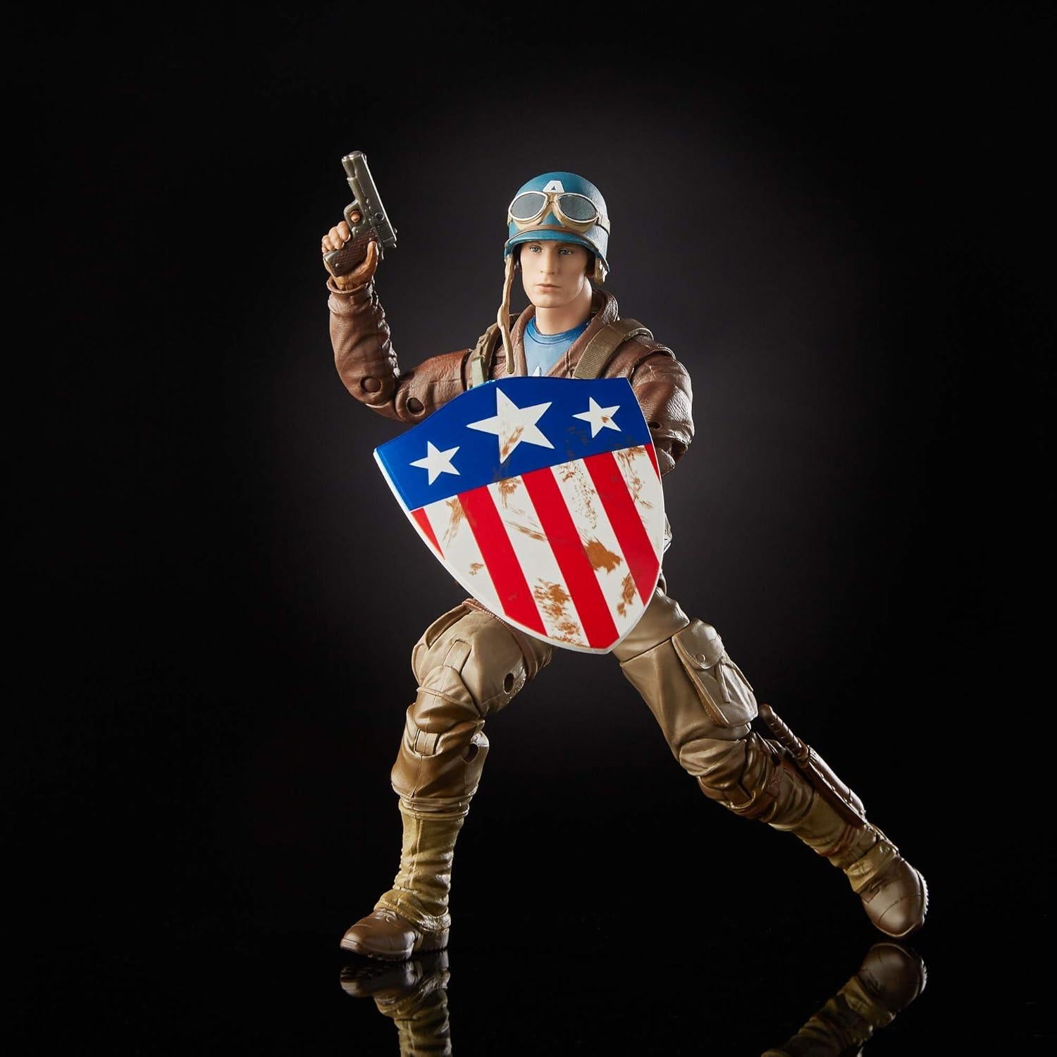 Figuras de Acción Marvel Legends Capitán América y Peggy Carter 15 cm