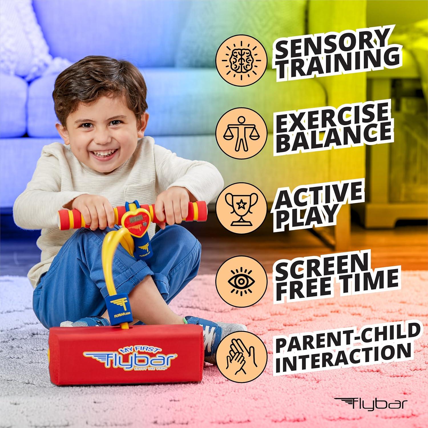 Pogo Stick Flybar Mi Primer Jumper Espuma Rojo LED