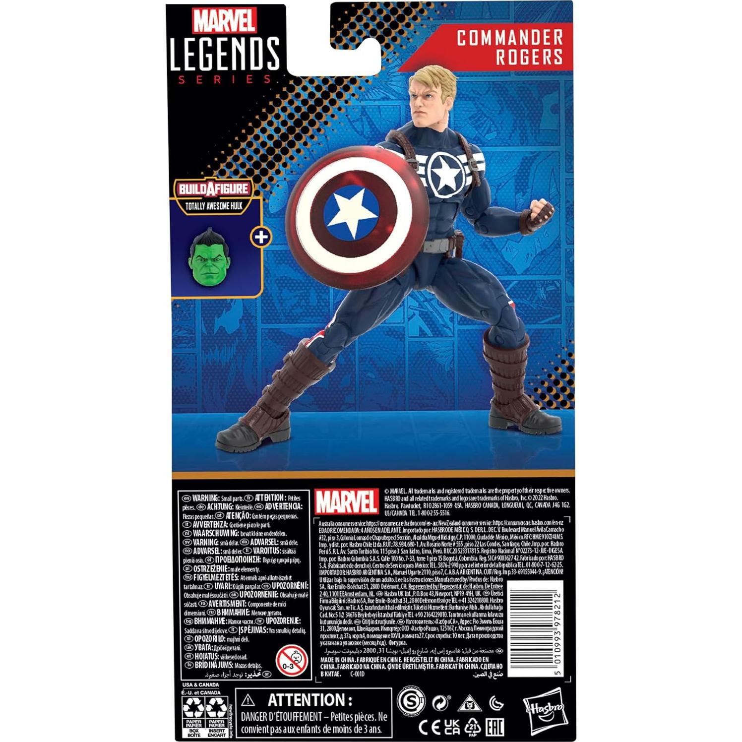 Figura de Acción Comandante Rogers Marvel Legends 15.24 cm