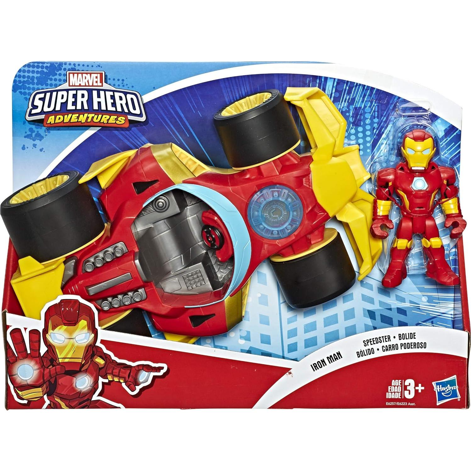 Figura y Vehículo Iron Man Speedster Playskool 5" para Niños