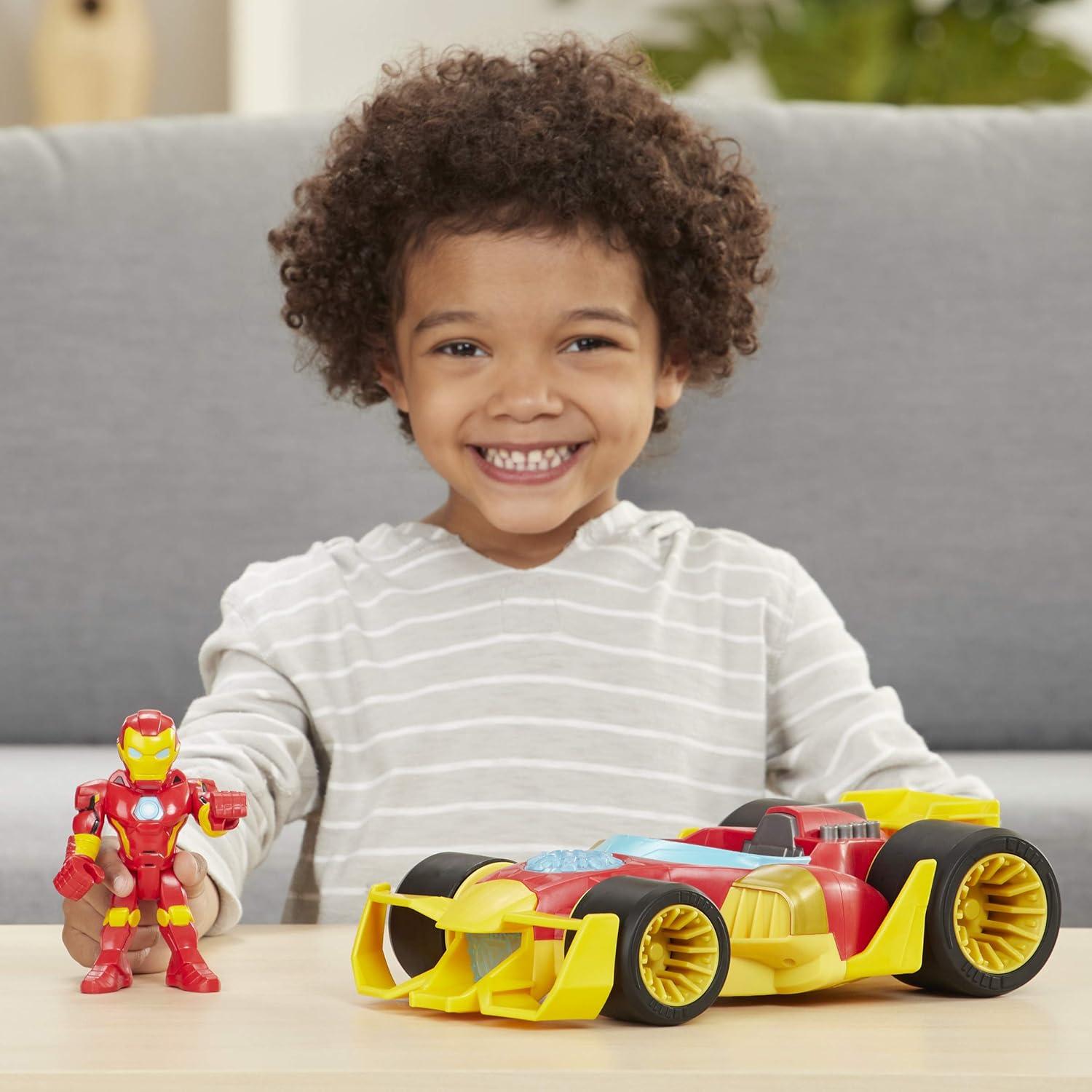 Figura y Vehículo Iron Man Speedster Playskool 5" para Niños