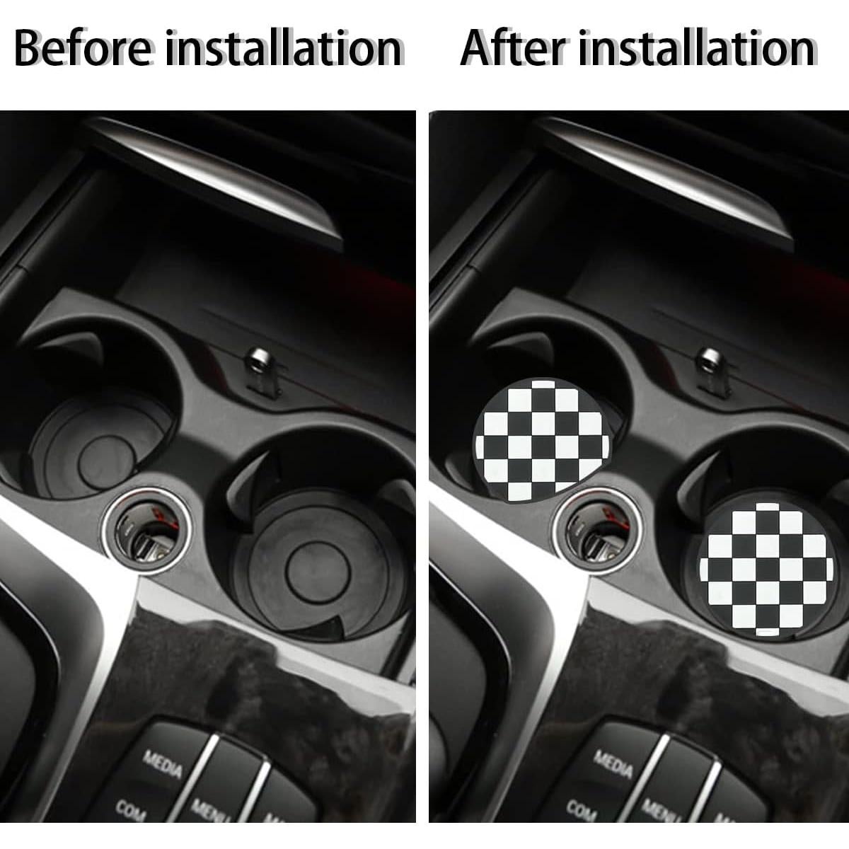 Posavasos para Auto Zipelo 4 Piezas Antideslizantes