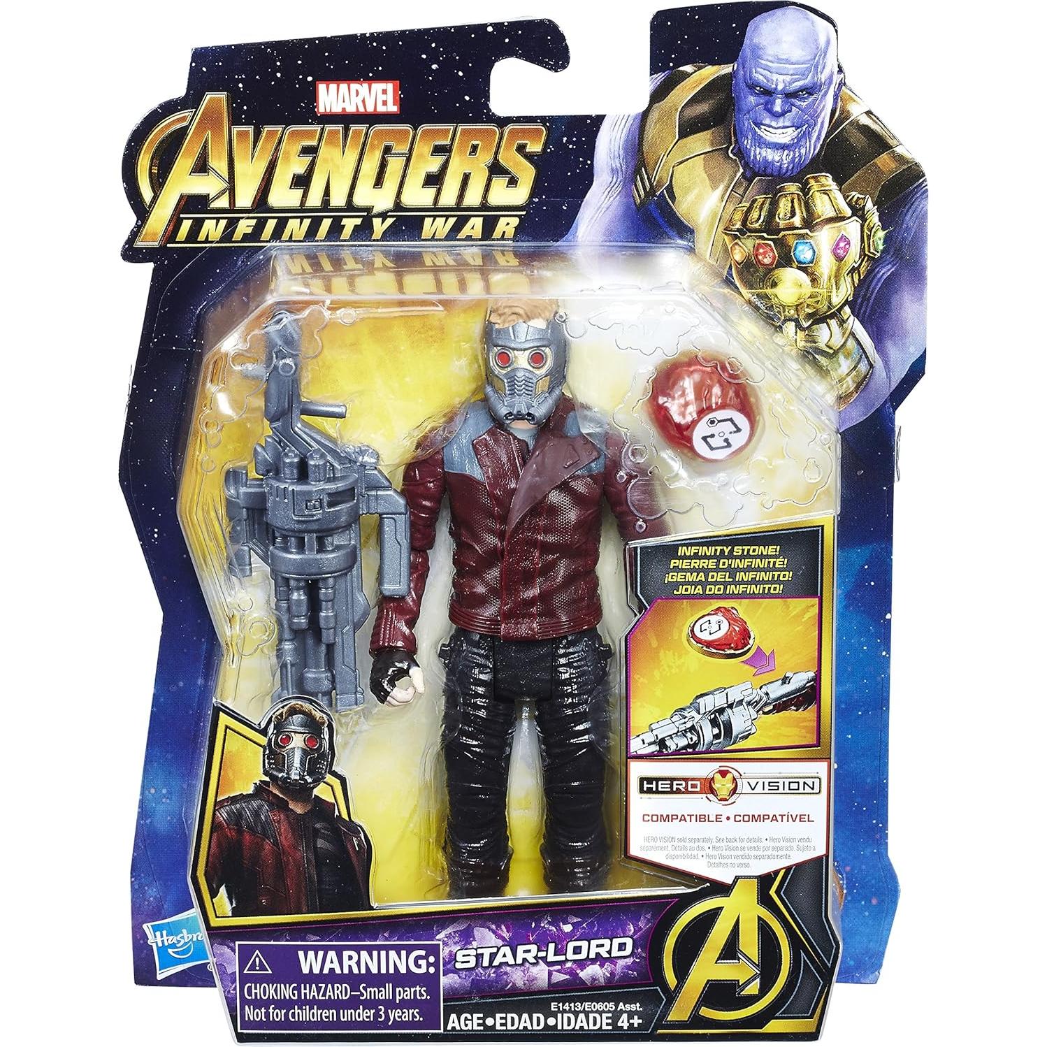 Figura Star-Lord 6" Marvel Avengers: Infinity War con Piedra
