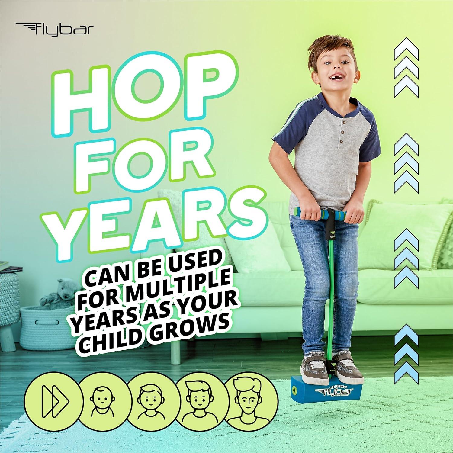 Pogo Jumper Flybar MFF para Niños Azul - Divertido y Seguro