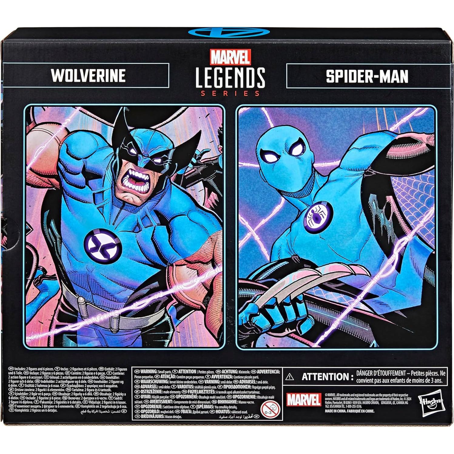 Figuras Marvel Legends 2-Pack Wolverine y Spider-Man 15 cm