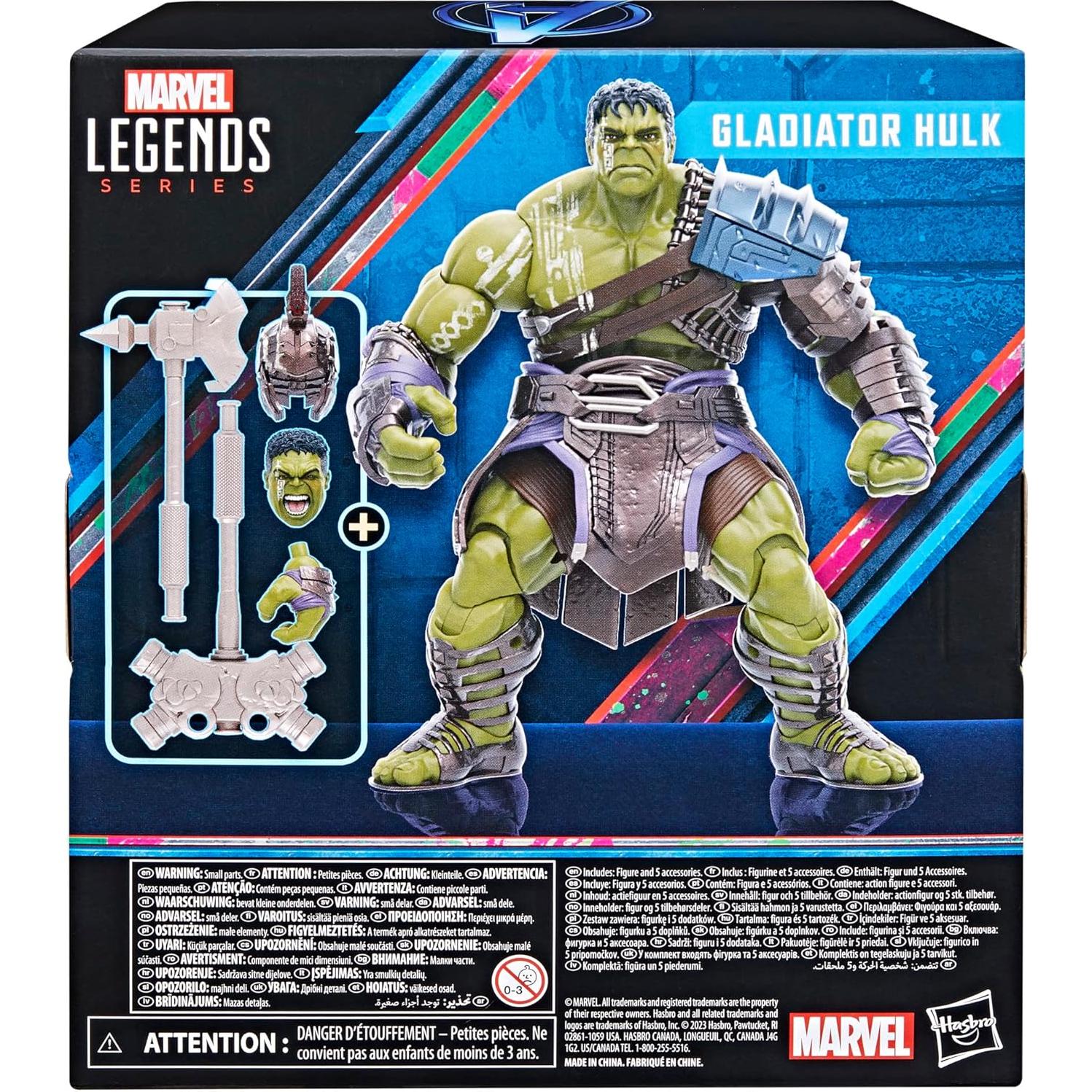 Figura Gladiador Hulk 15 cm Hasbro Marvel Leyendas MCU