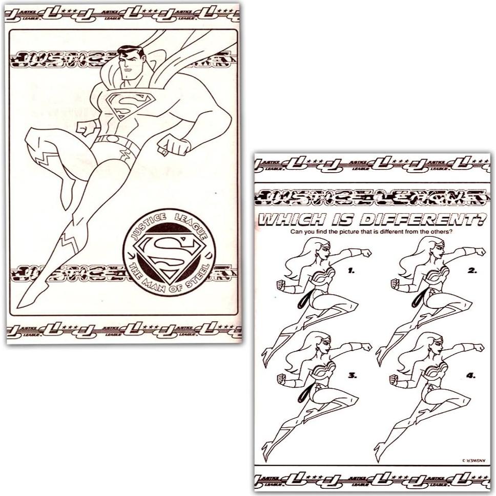 Conjunto de Libros para Colorear Liga de la Justicia DC - 2 Libros