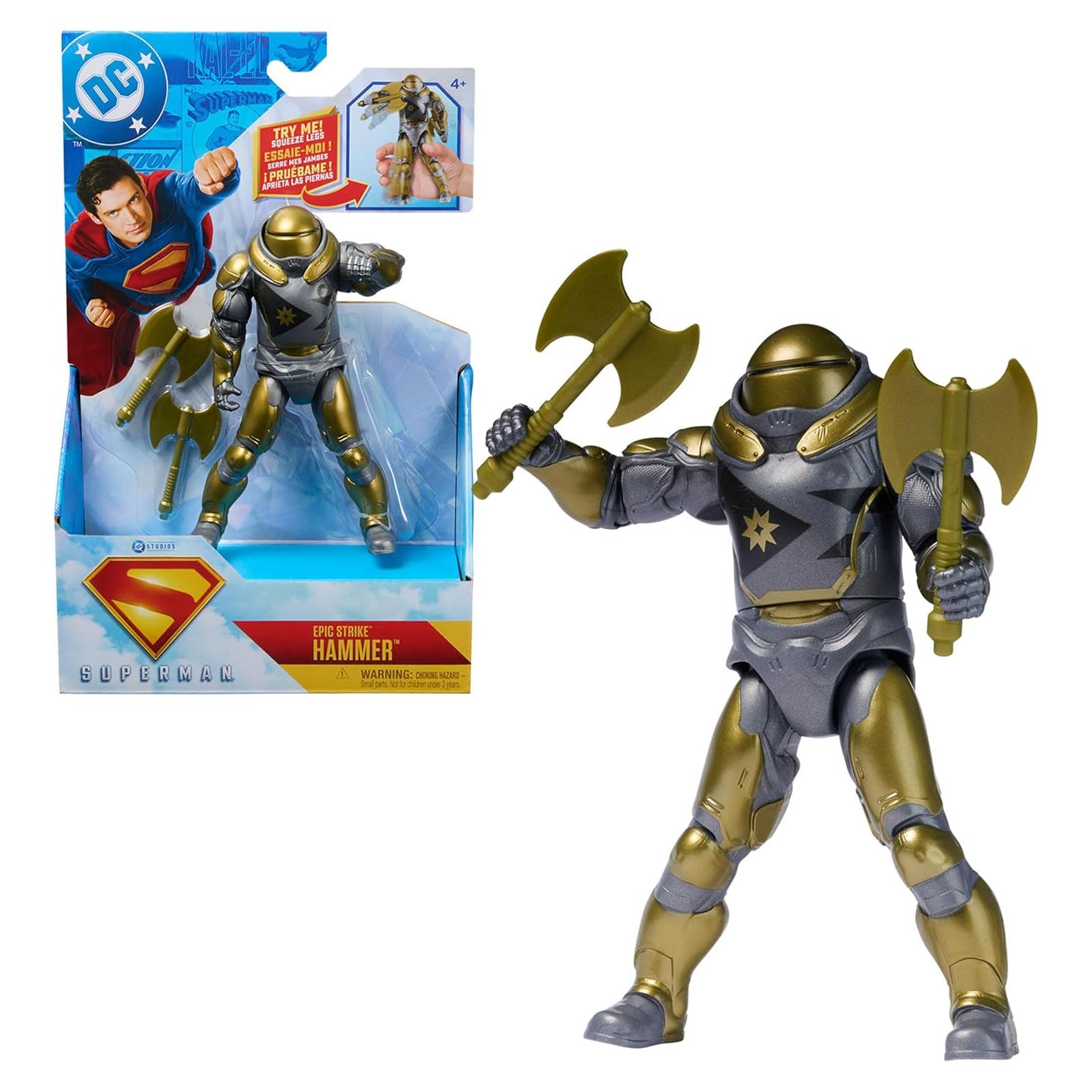 Figura de Acción Superman Martillo de Boravia 15 cm Spin Master