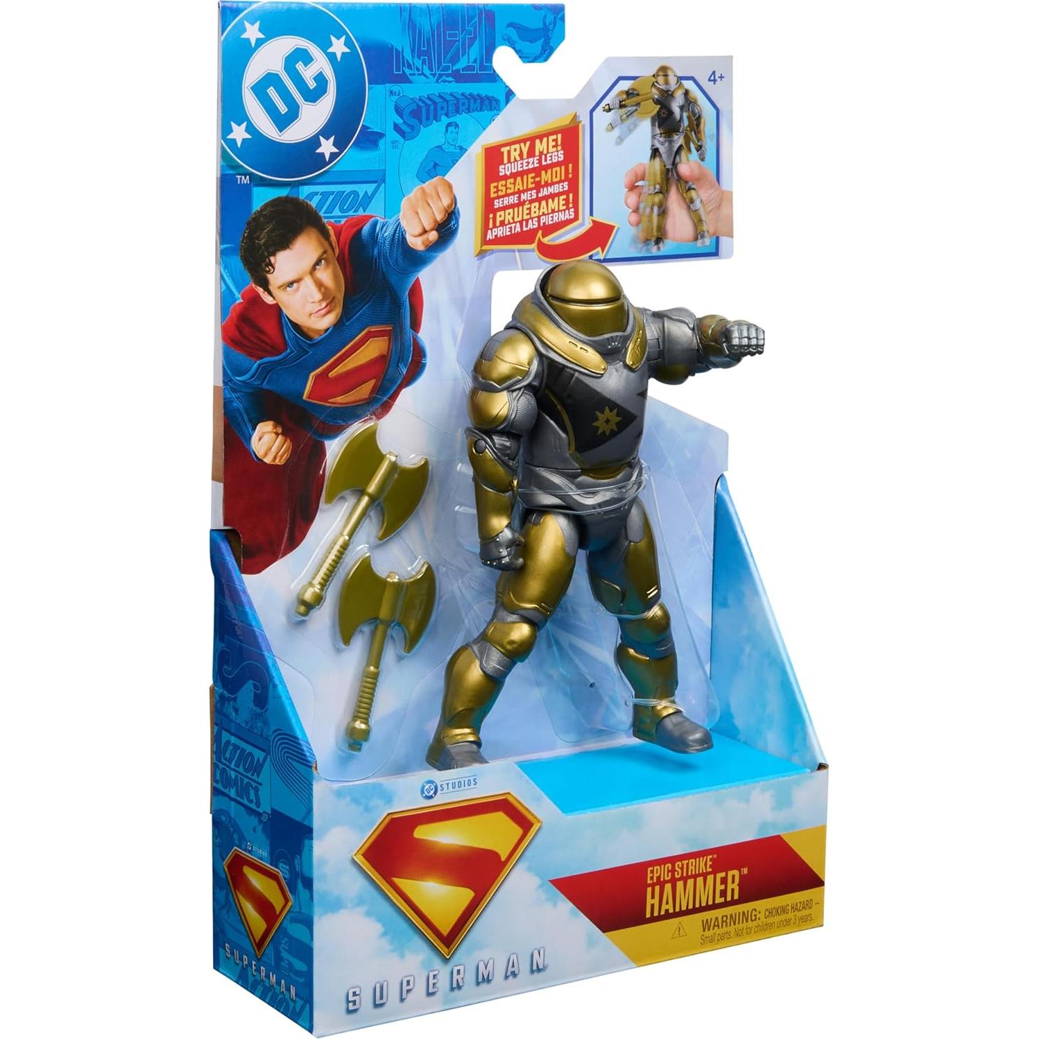 Figura de Acción Superman Martillo de Boravia 15 cm Spin Master