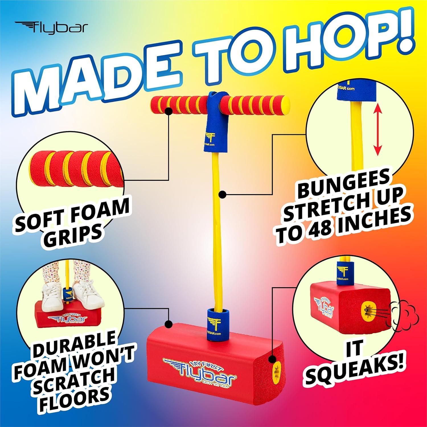 Pogo Stick Flybar MFF para Niños Rojo de Espuma Divertido