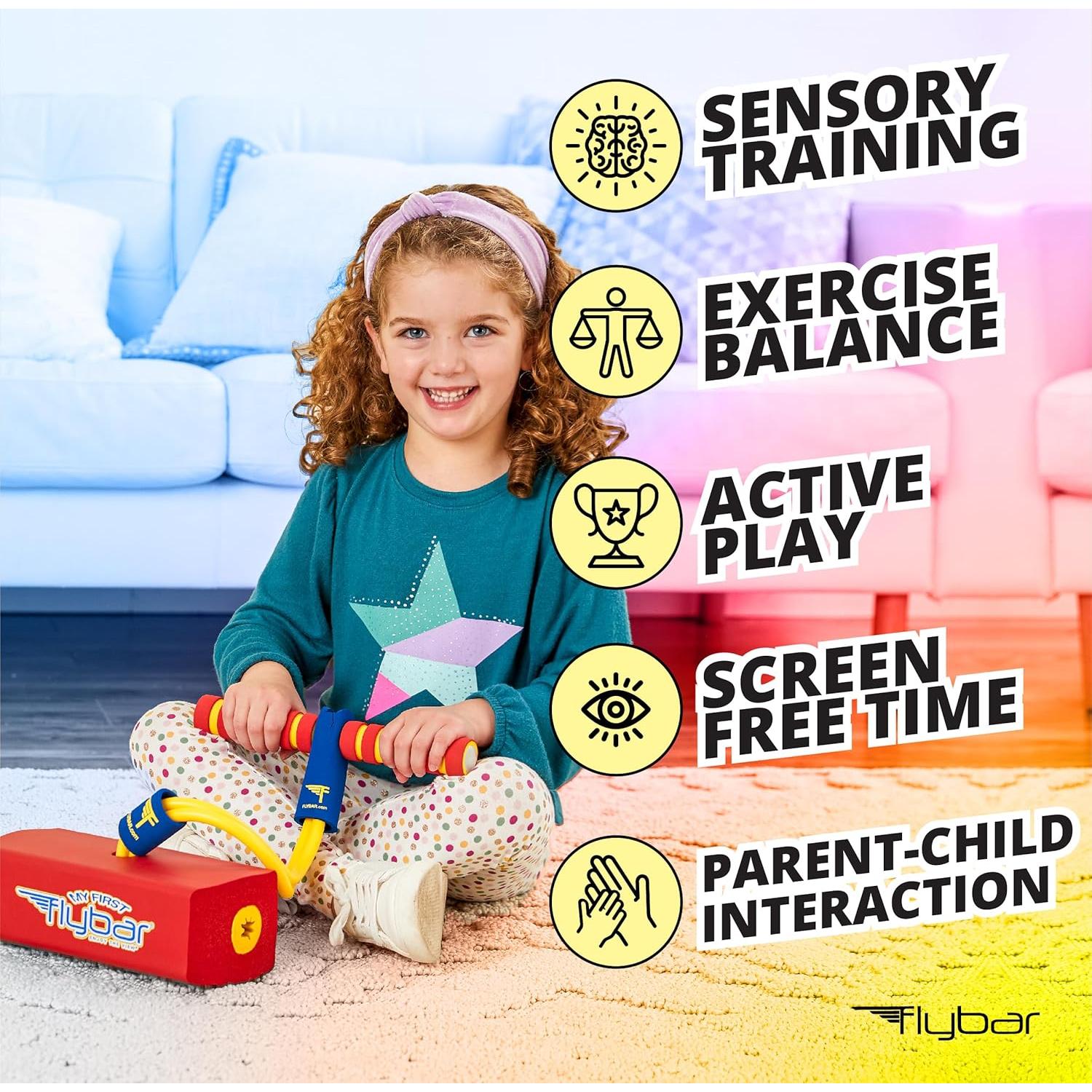 Pogo Stick Flybar MFF para Niños Rojo de Espuma Divertido