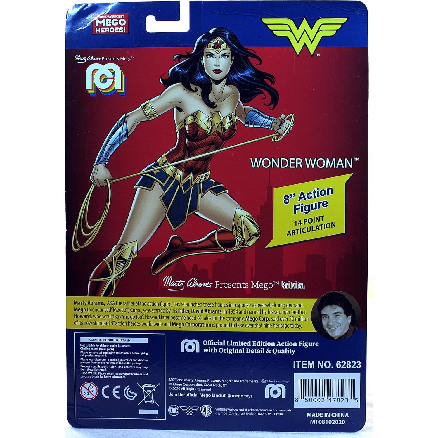 Figura de Acción Mujer Maravilla 20.32 cm Mego 62823