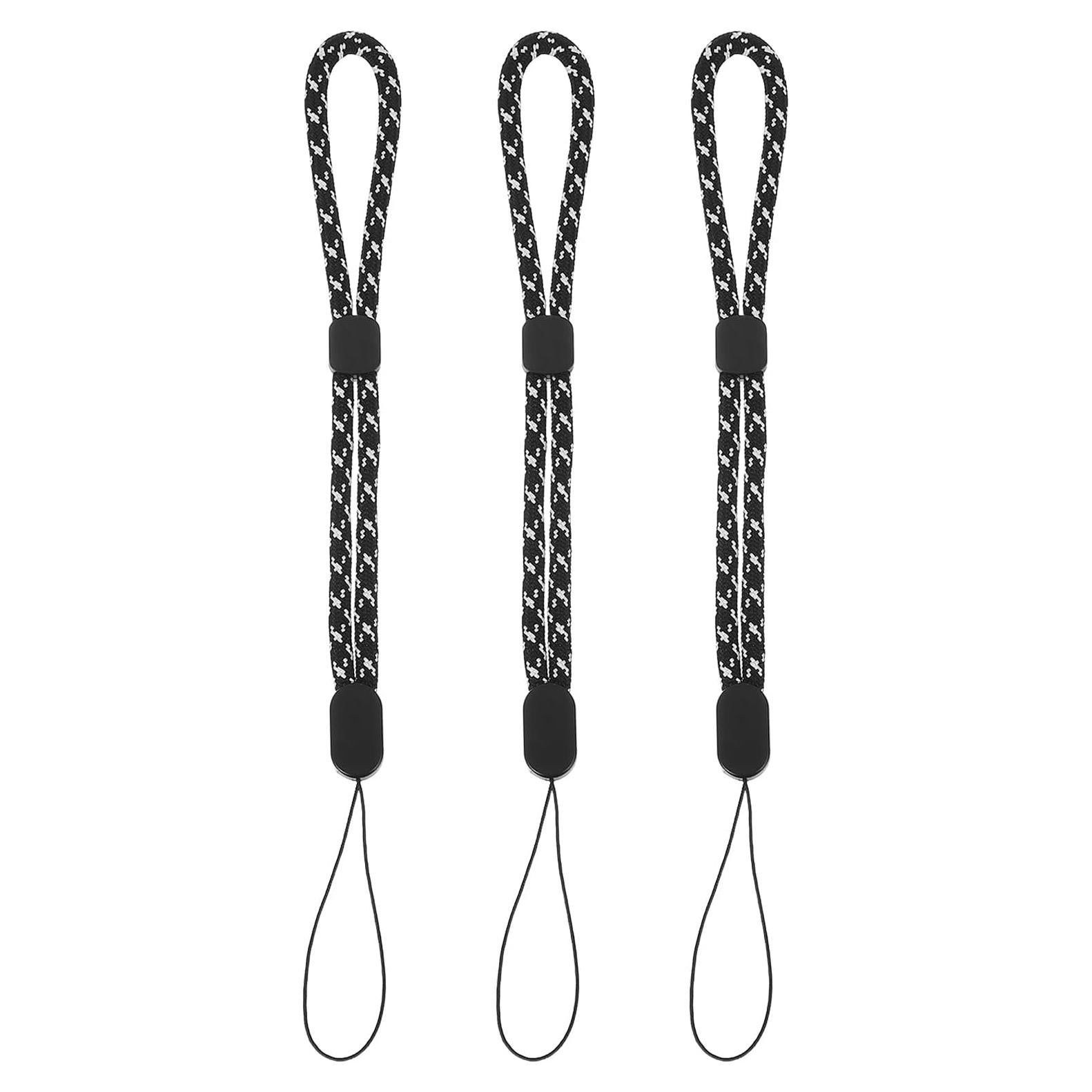 Correa de Muñeca PATIKIL Nylon Ajustable 3 Unidades Jacquard Negro