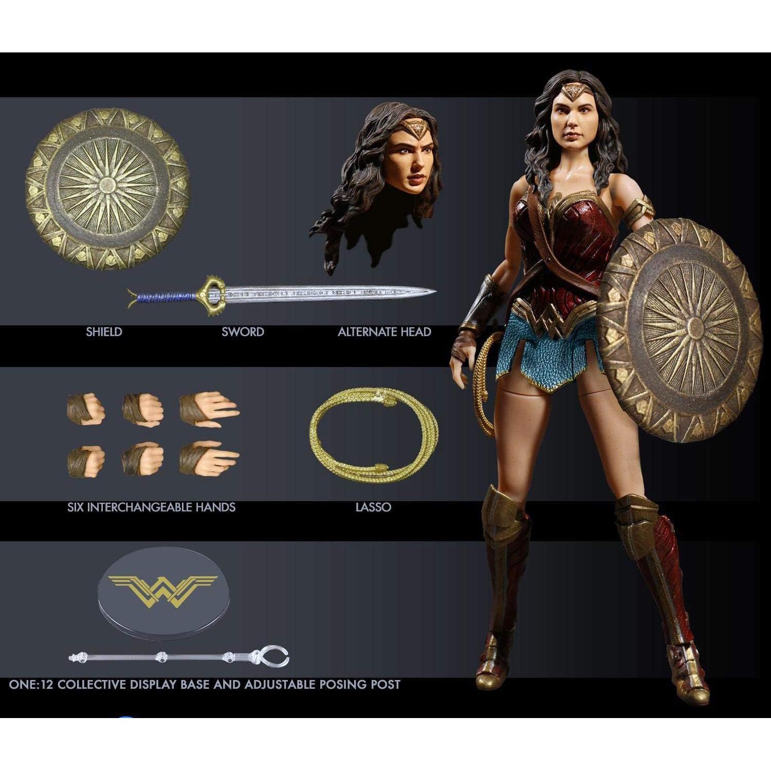 Figura de Acción Wonder Woman Mezco Toys 1:12 15.24 cm