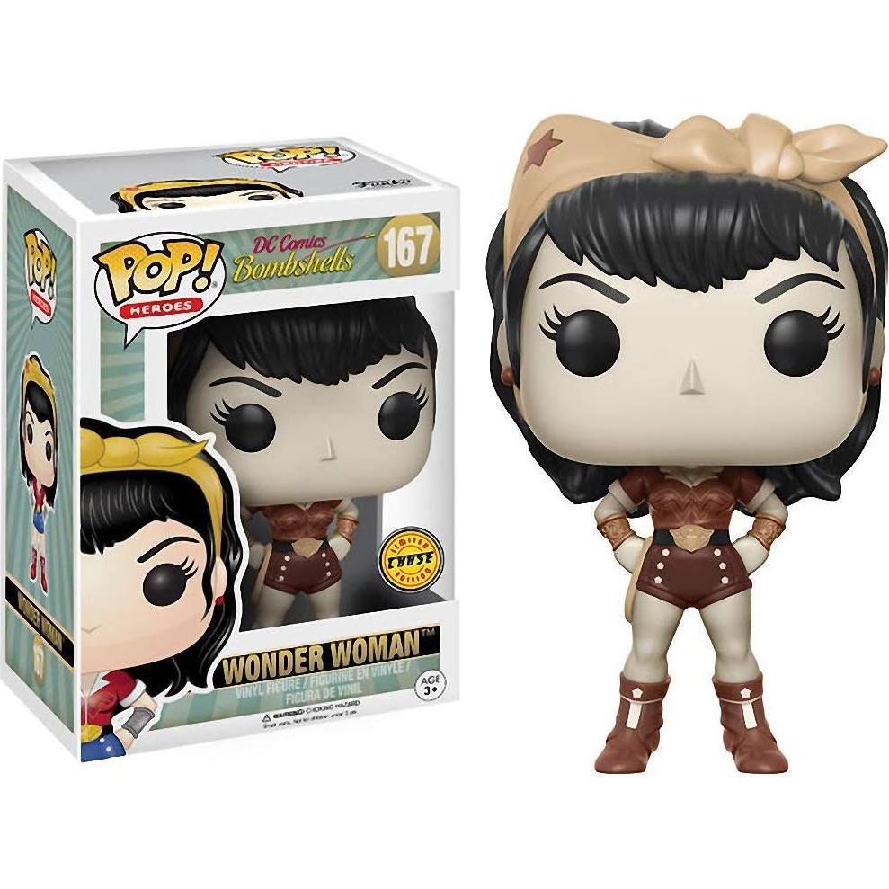 Figura de Juguete Funko POP Wonder Woman Bombshell 9.5 cm