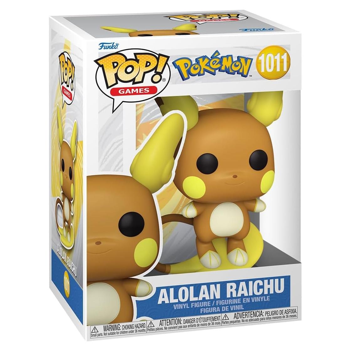 Figura Funko Pop! Raichu Alolan Pokémon 12.57 cm Vinilo