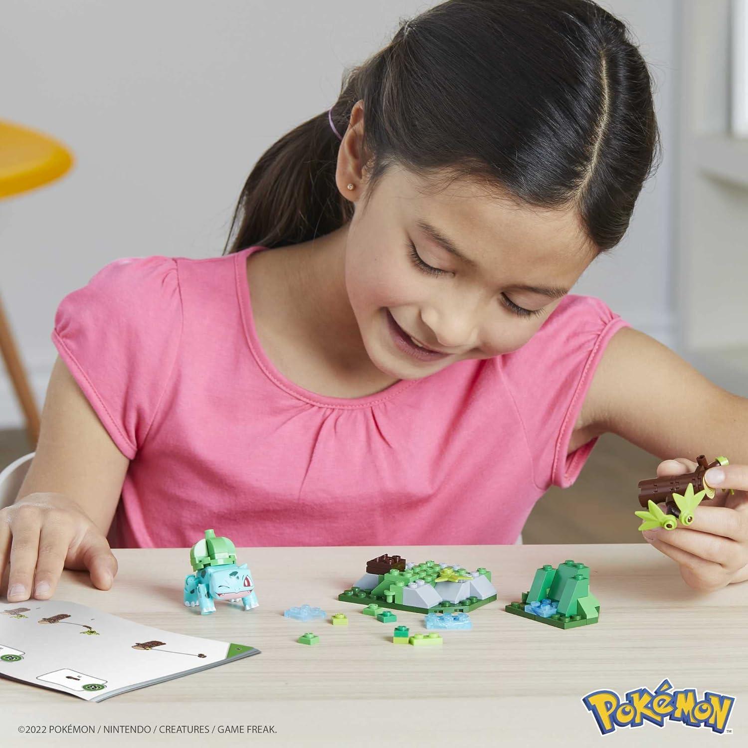 Set de Juguetes de Construcción MEGA Pokémon Bulbasaur 82 Piezas