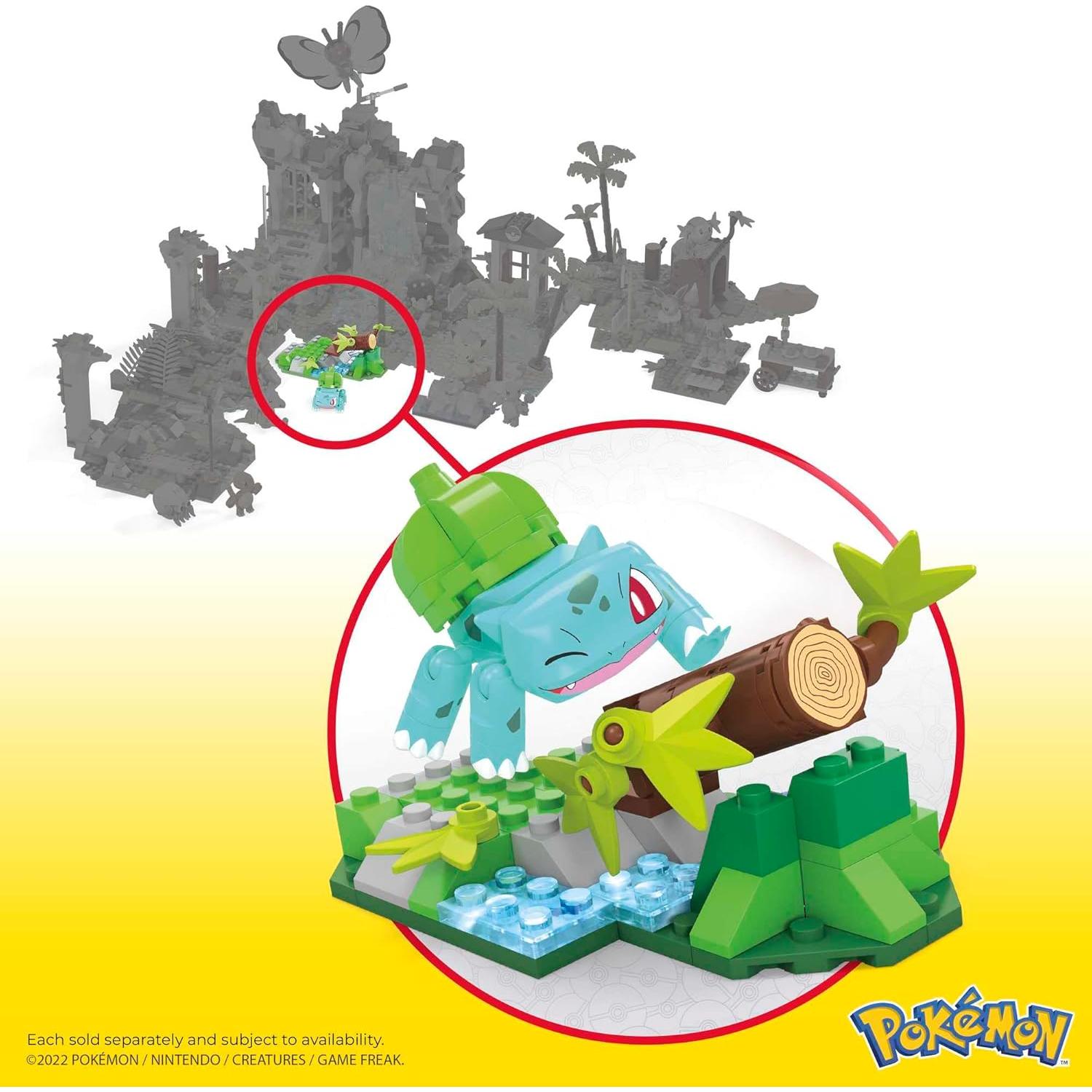 Set de Juguetes de Construcción MEGA Pokémon Bulbasaur 82 Piezas