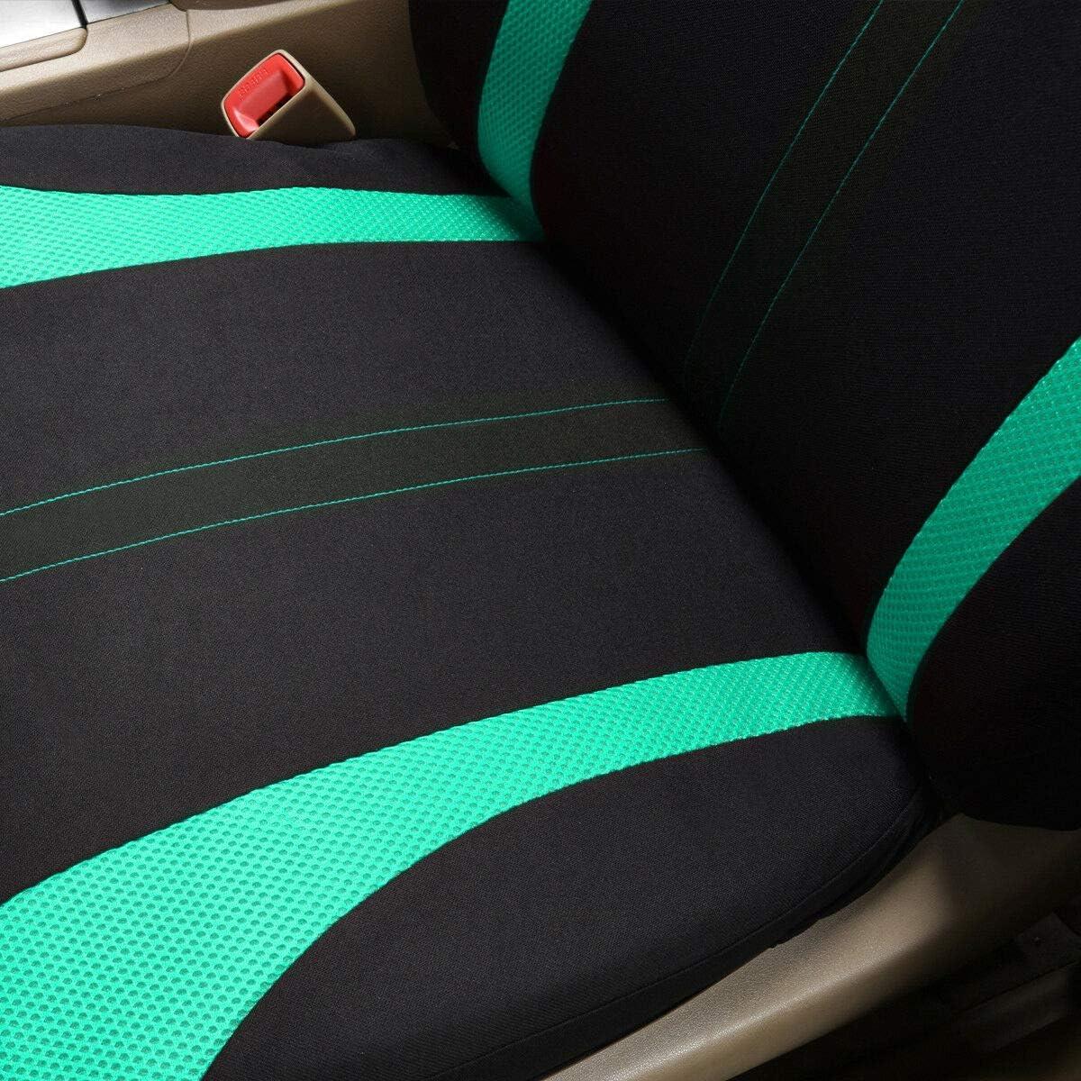 Cubiertas de Asientos de Coche Flying Banner Universal Negro Verde