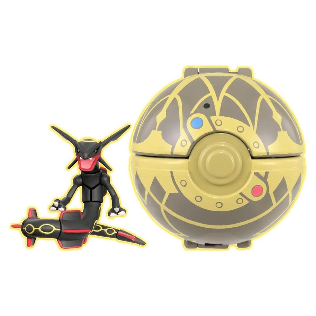 Pokémon Moncolle Rayquaza Negro con Pokébola Antigua