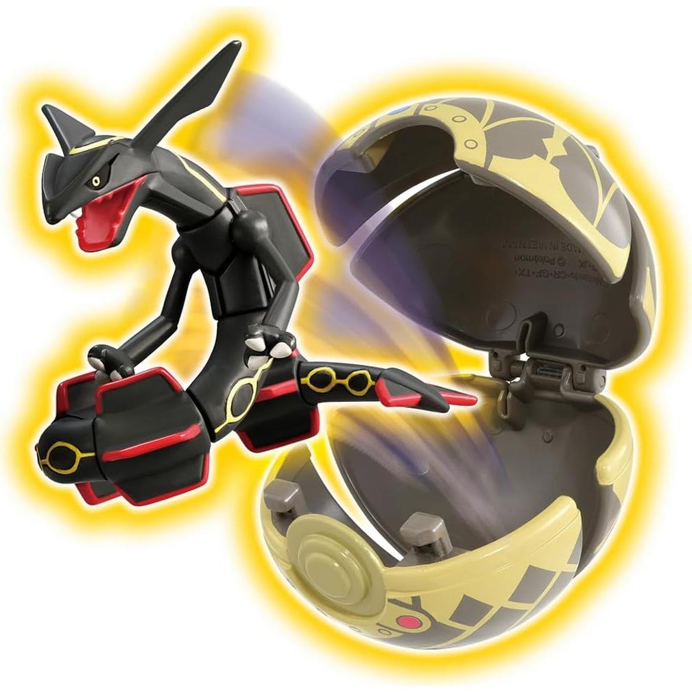 Pokémon Moncolle Rayquaza Negro con Pokébola Antigua
