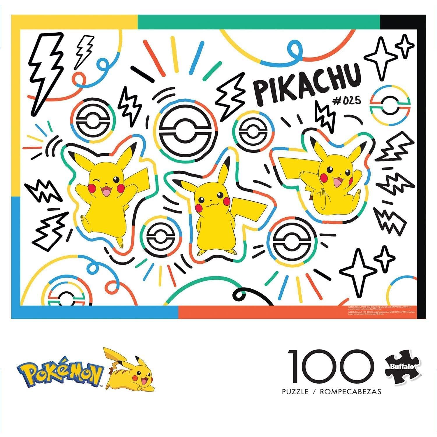 Rompecabezas 100 Piezas Buffalo Games Pikachu 38.1x27.9 cm