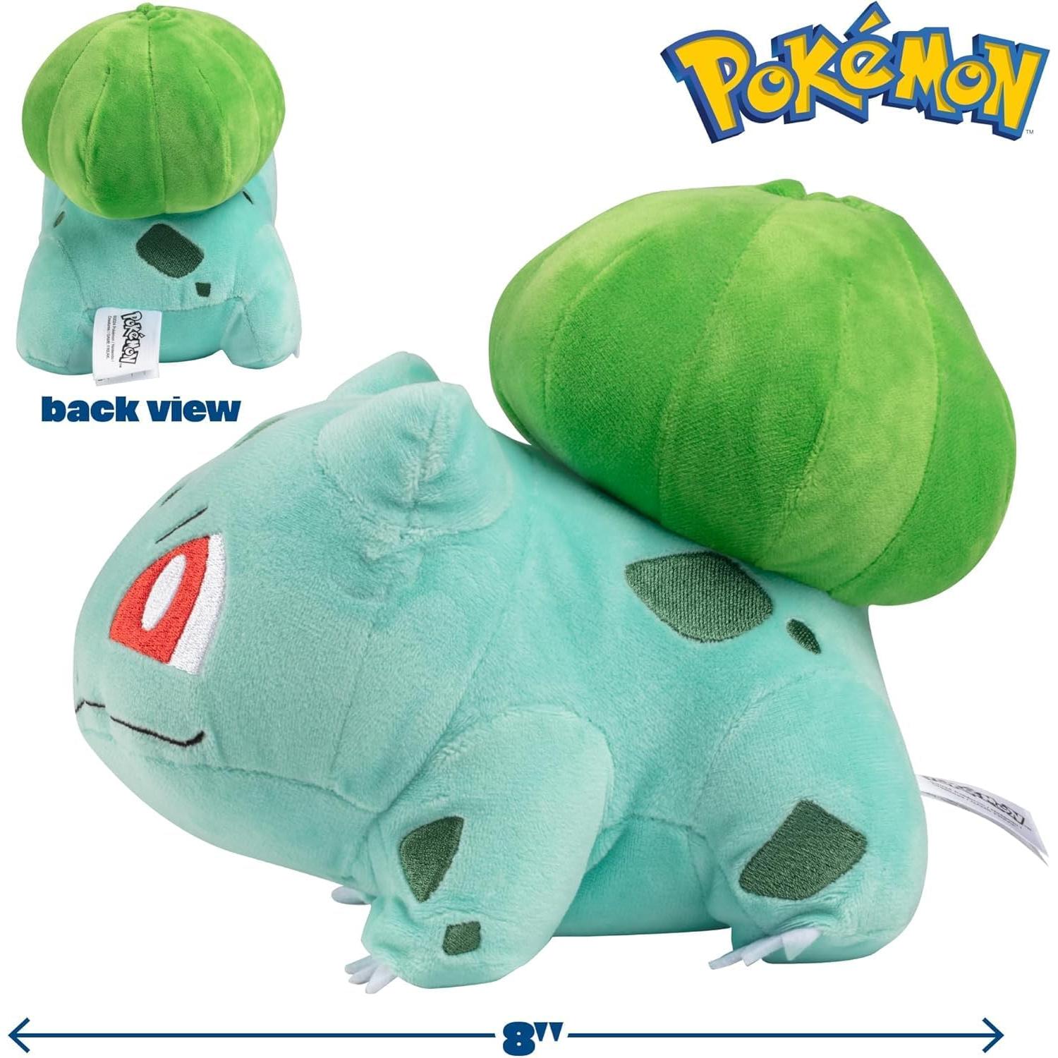 Peluche Pokémon Bulbasaur 20 cm - Licencia Oficial - Regalo Niños 2+