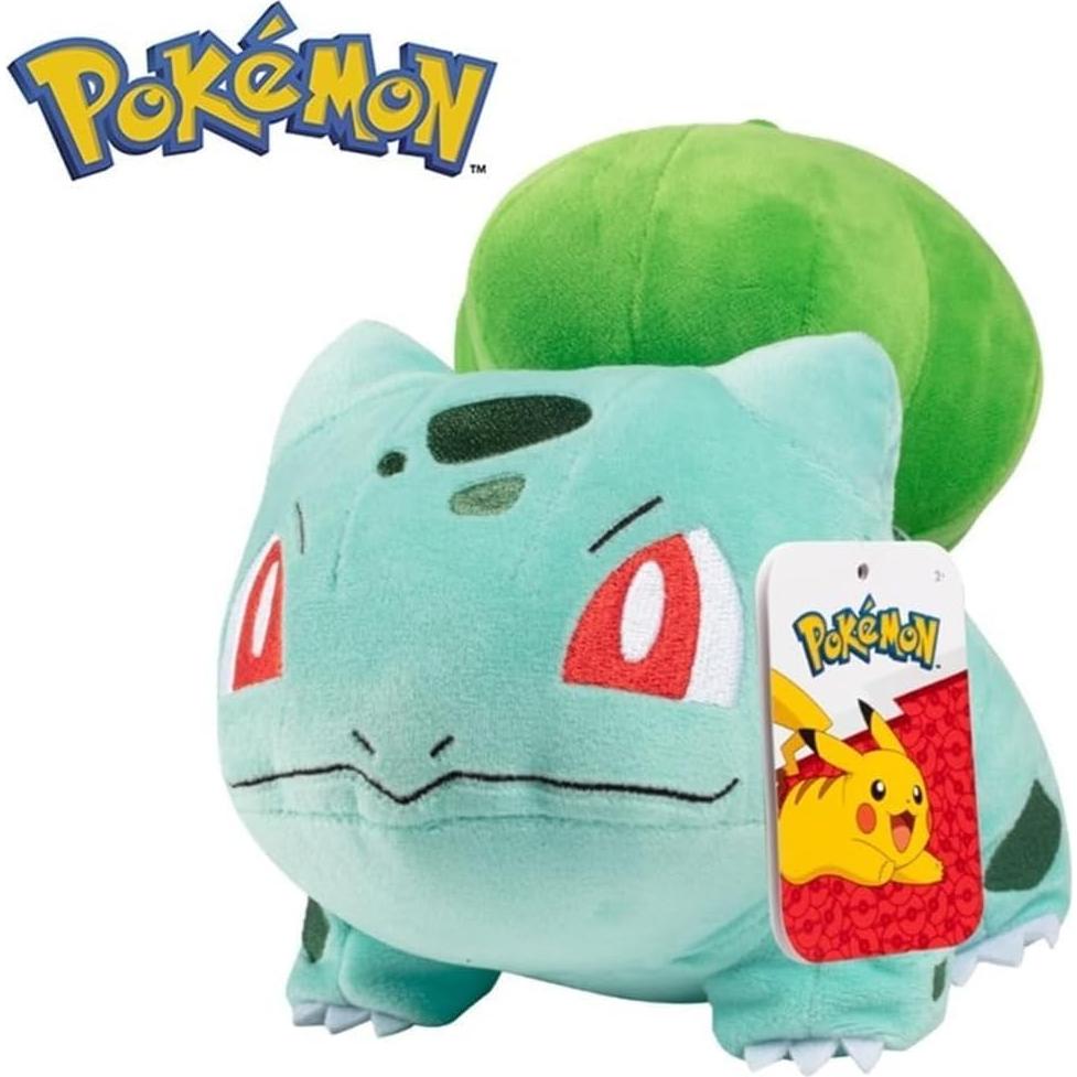 Peluche Pokémon Bulbasaur 20 cm - Licencia Oficial - Regalo Niños 2+