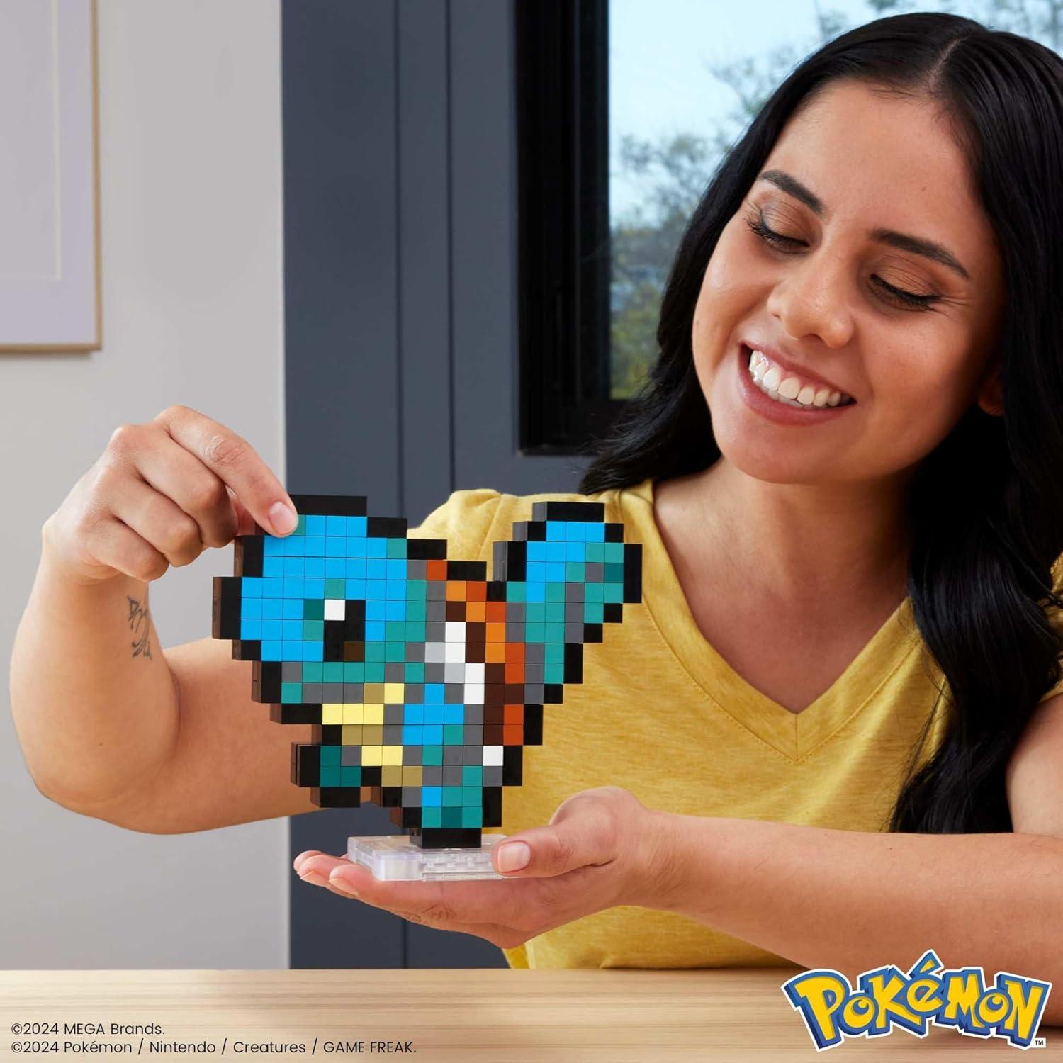Figura de Acción Squirtle Pixel MEGA 15.24 cm Retro HTH77