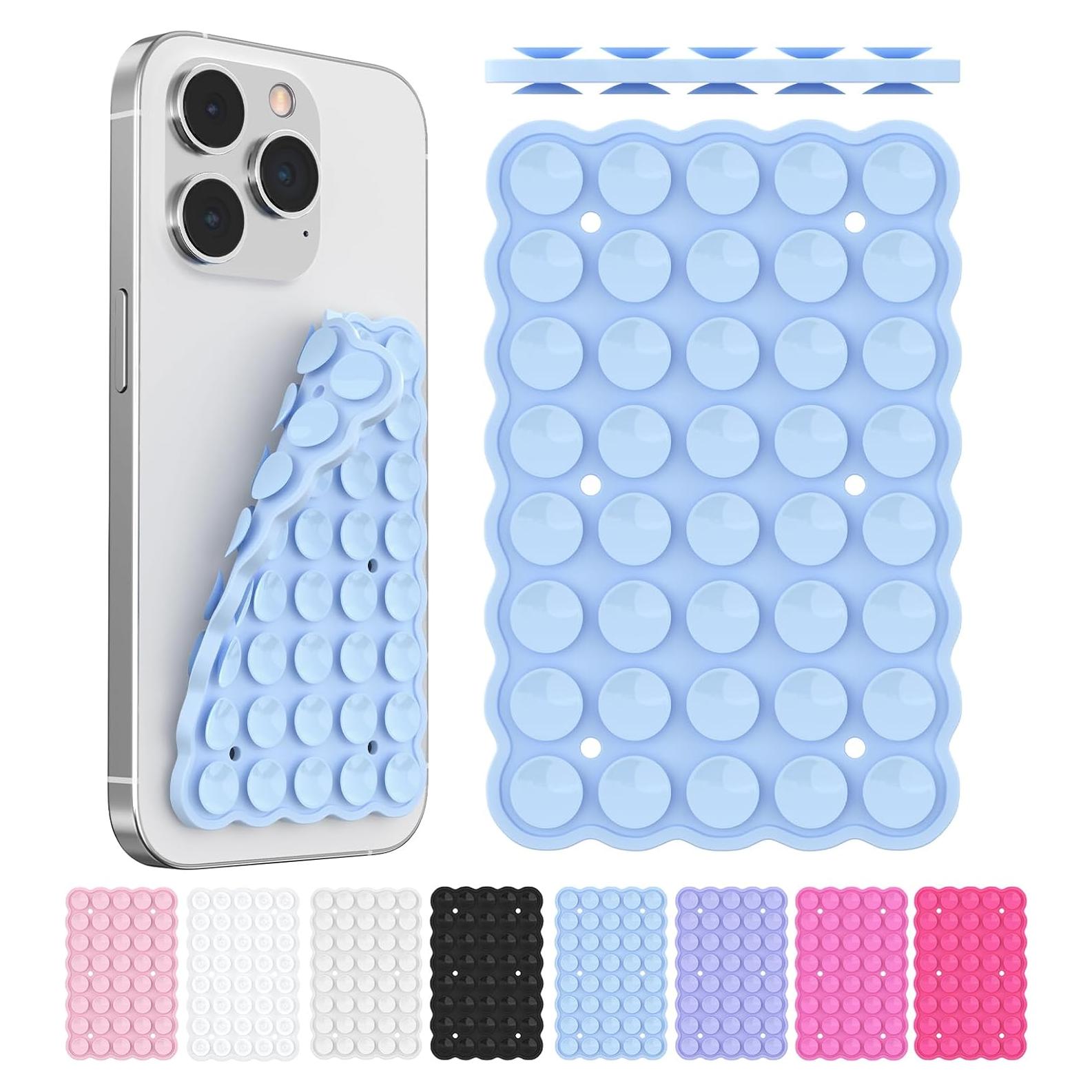 Soporte de Teléfono con Ventosa Doble Cara CHICMOSS Azul Bebé