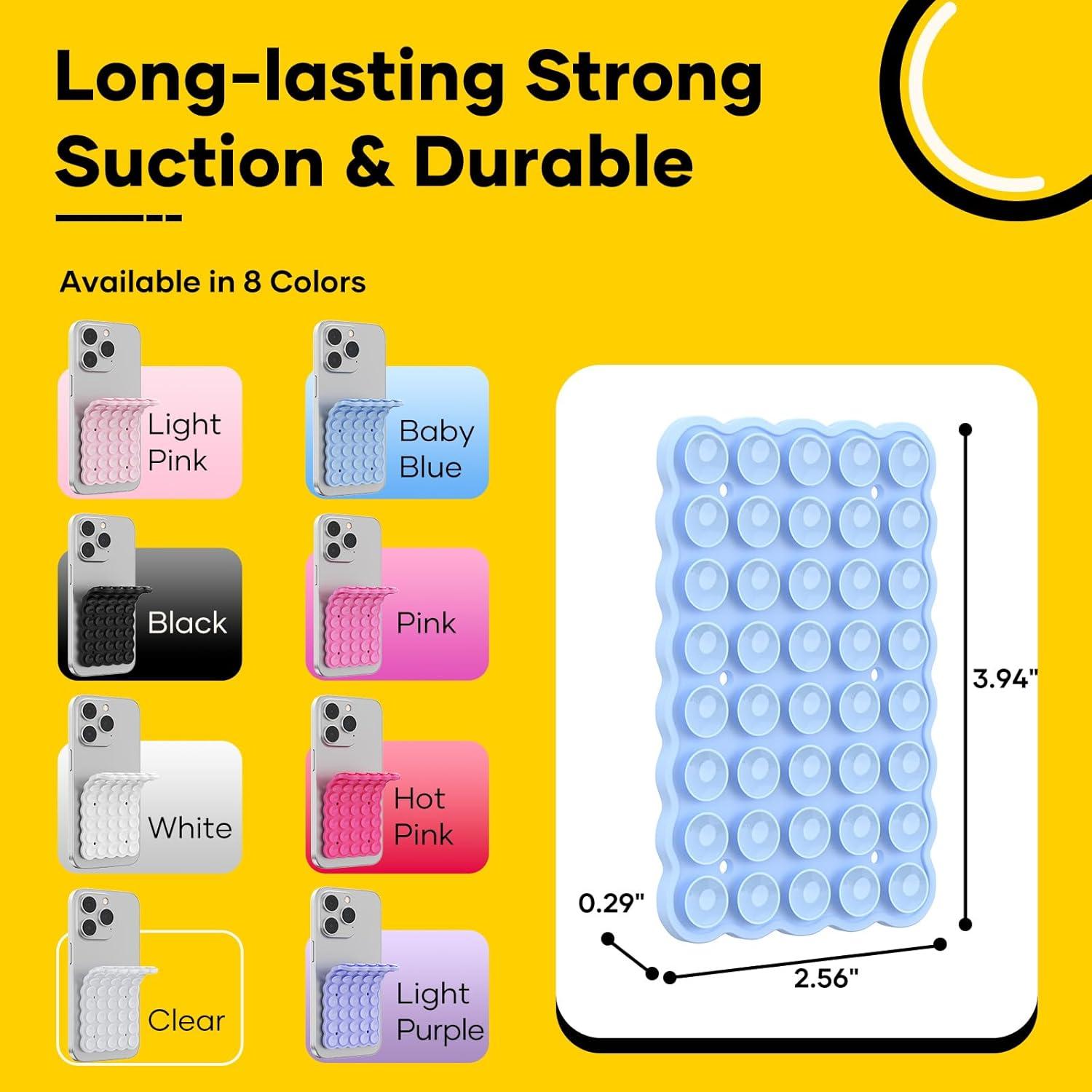 Soporte de Teléfono con Ventosa Doble Cara CHICMOSS Azul Bebé