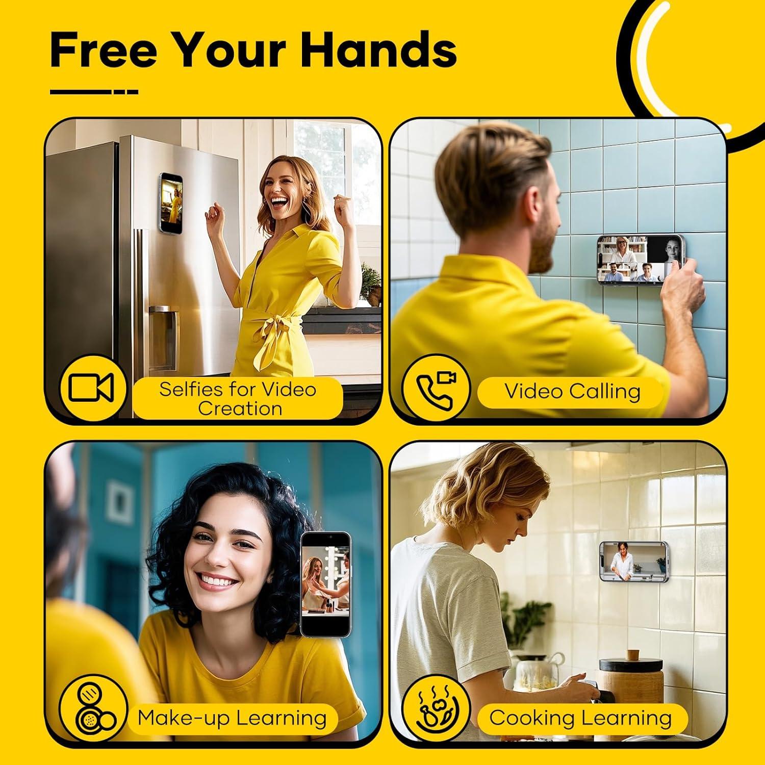 Soporte de Teléfono con Ventosa Doble Cara CHICMOSS Azul Bebé