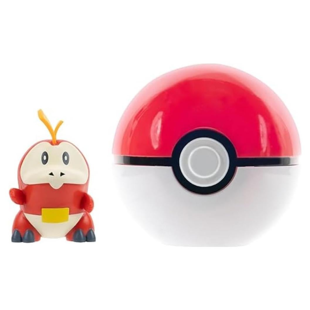 Set Clip 'N' Go Fuecoco y Poké Ball Jazwares - Figura 5.08 cm