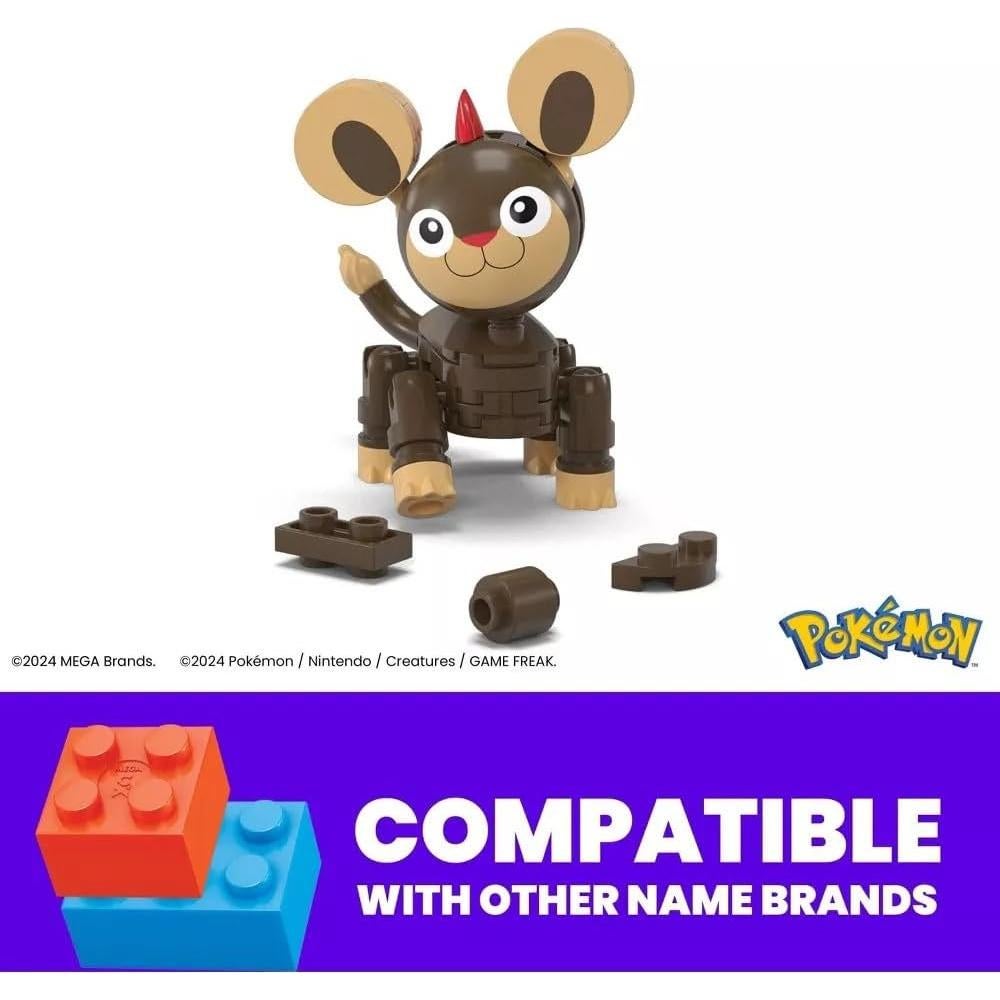 Juguete de Construcción Litleo Pokémon Mattel 44 Piezas