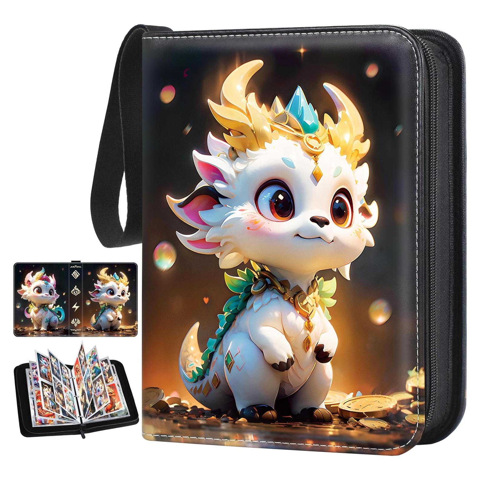 Carpeta Tenmorn para Cartas TCG 400 Bolsillos Negra