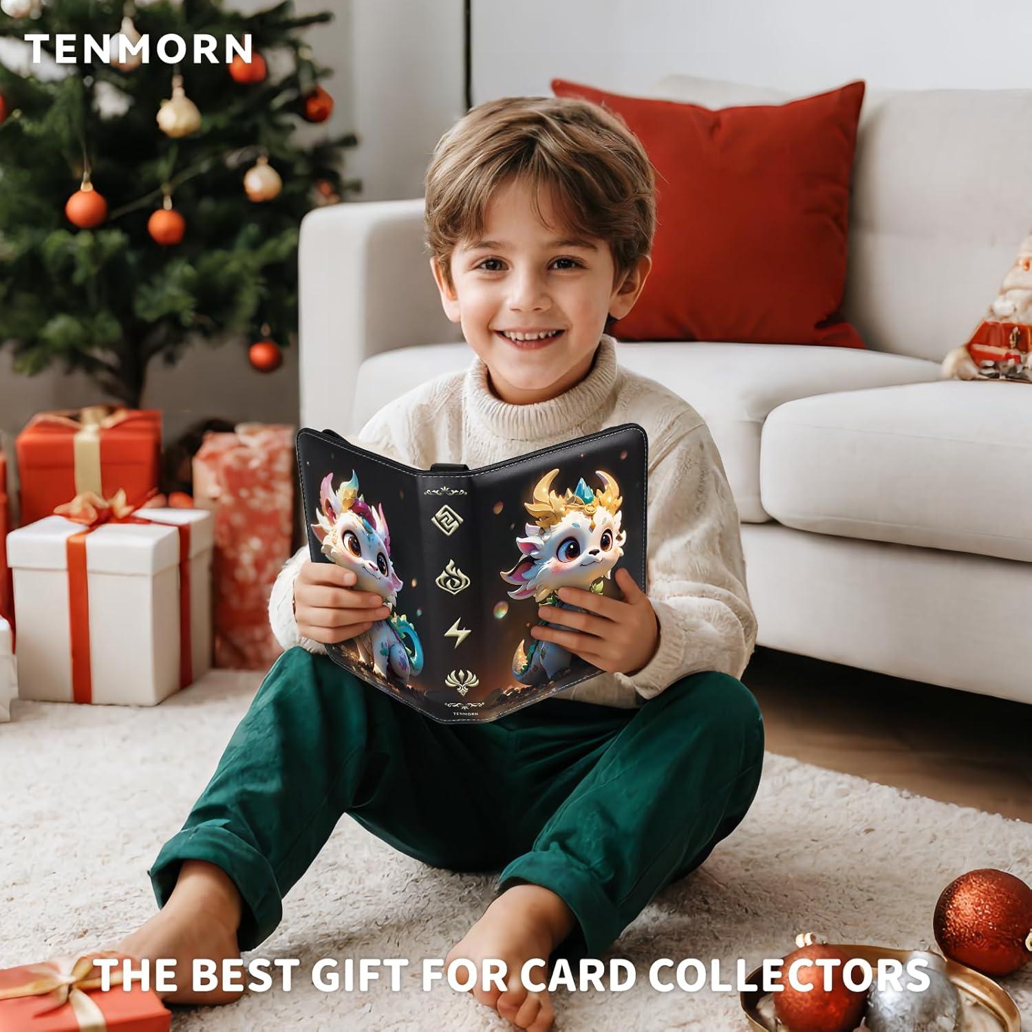 Carpeta Tenmorn para Cartas TCG 400 Bolsillos Negra