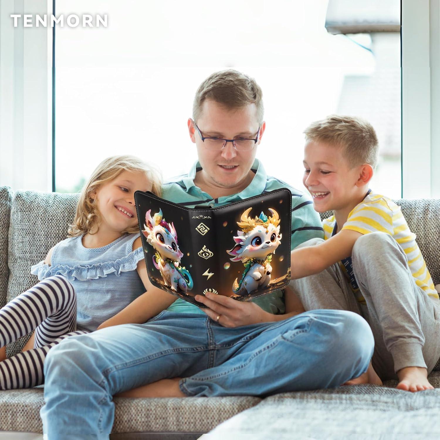 Carpeta Tenmorn para Cartas TCG 400 Bolsillos Negra