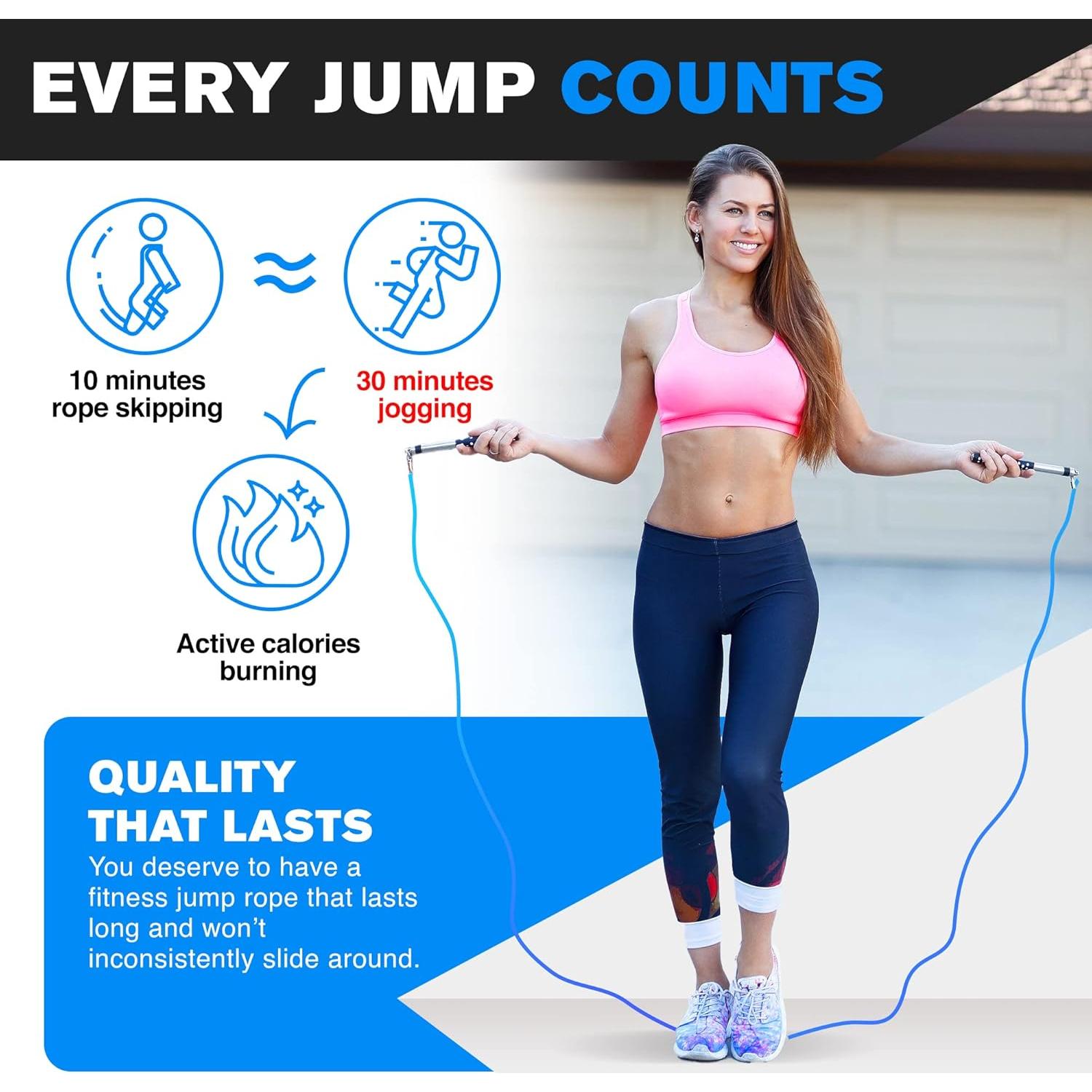 Cuerda de Salto DYNAPRO Ajustable para Boxeo y Freestyle