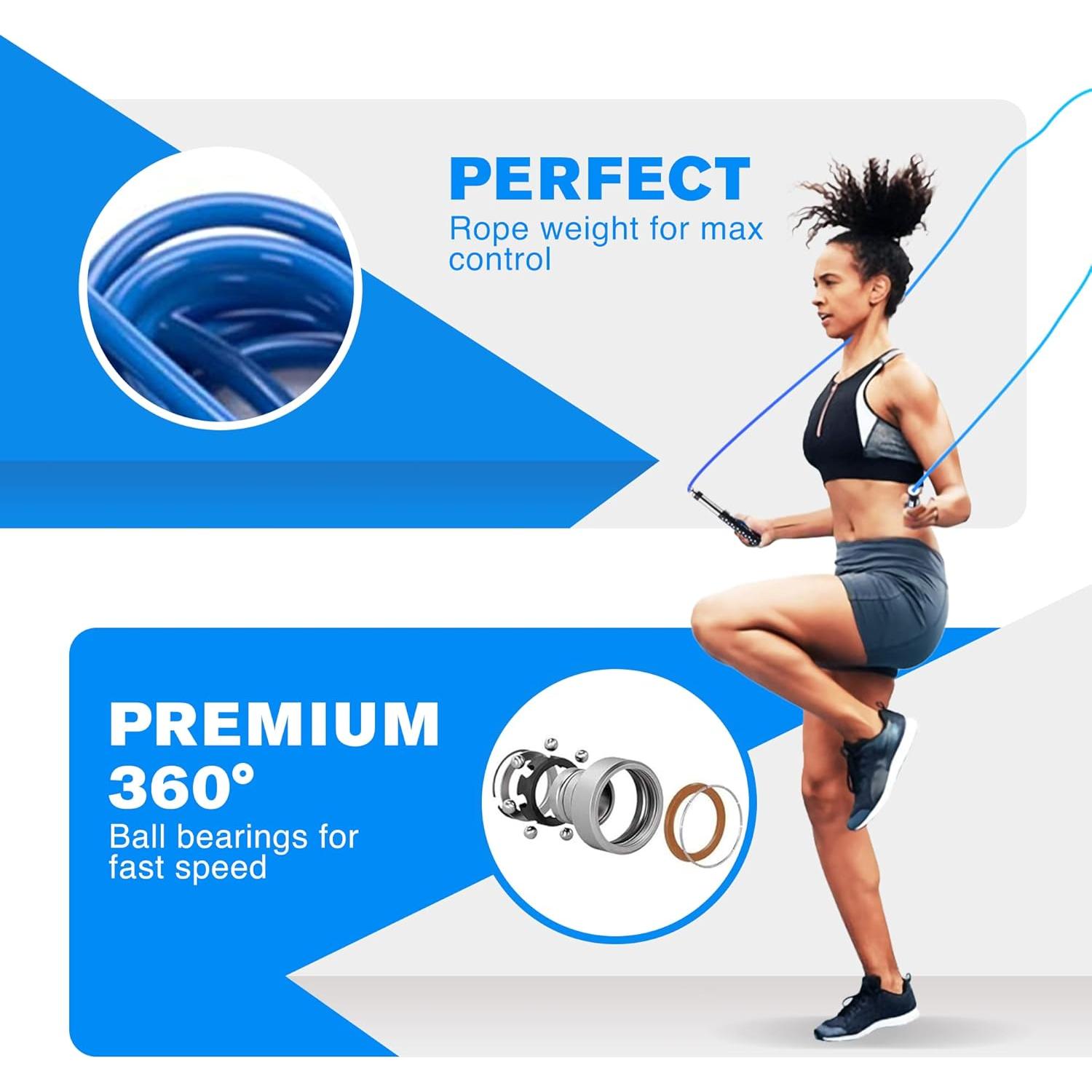 Cuerda de Salto DYNAPRO Ajustable para Boxeo y Freestyle