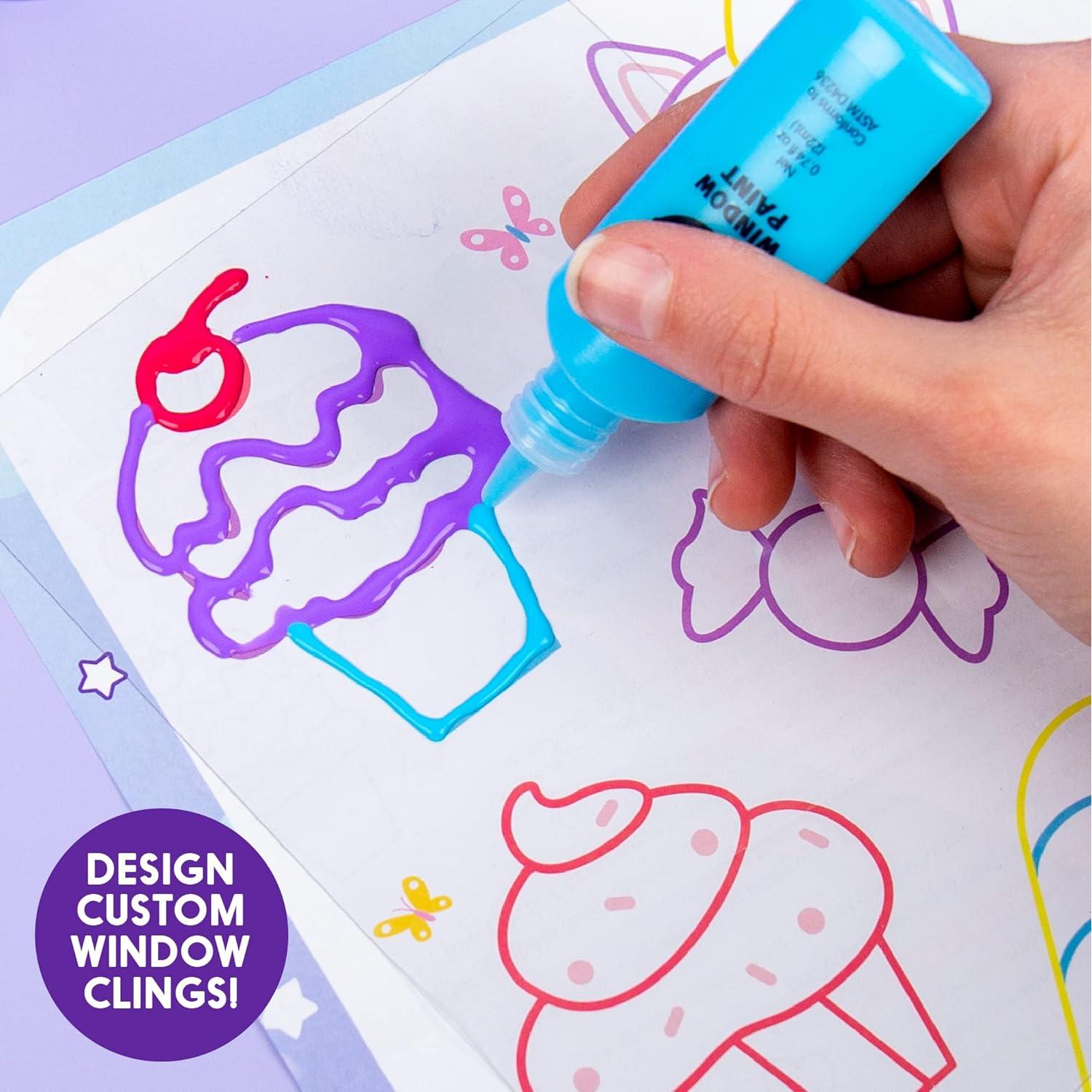 Kit de Arte de Ventana Unicornio Hecho por Mí - 3 Piezas