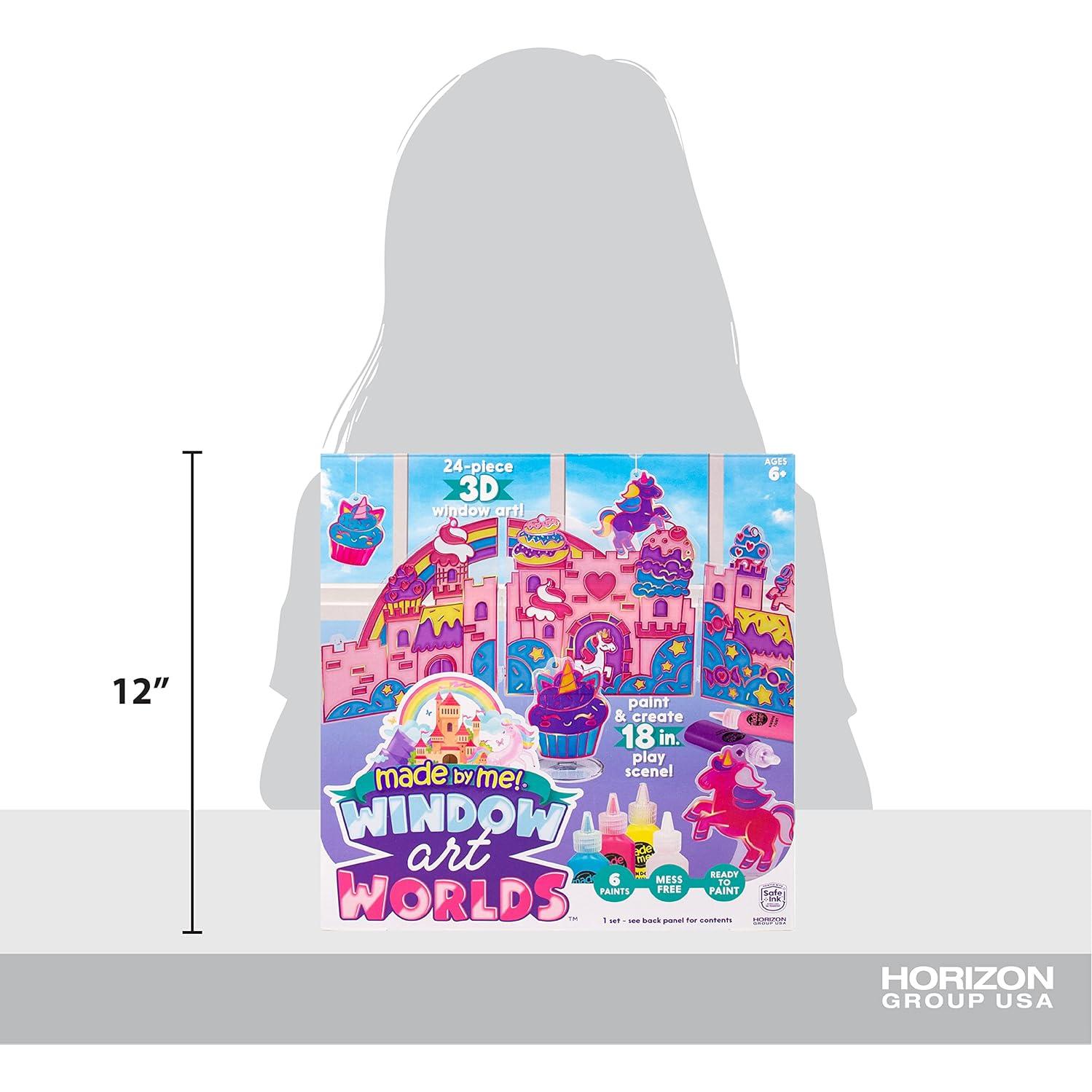 Kit de Arte de Ventana Unicornio Hecho por Mí - 3 Piezas