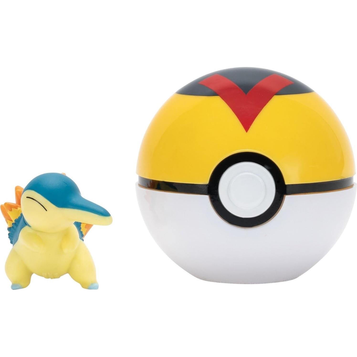 Figura de Lucha Cyndaquil 5 cm con Pokébola - Pokémon Clip N Go