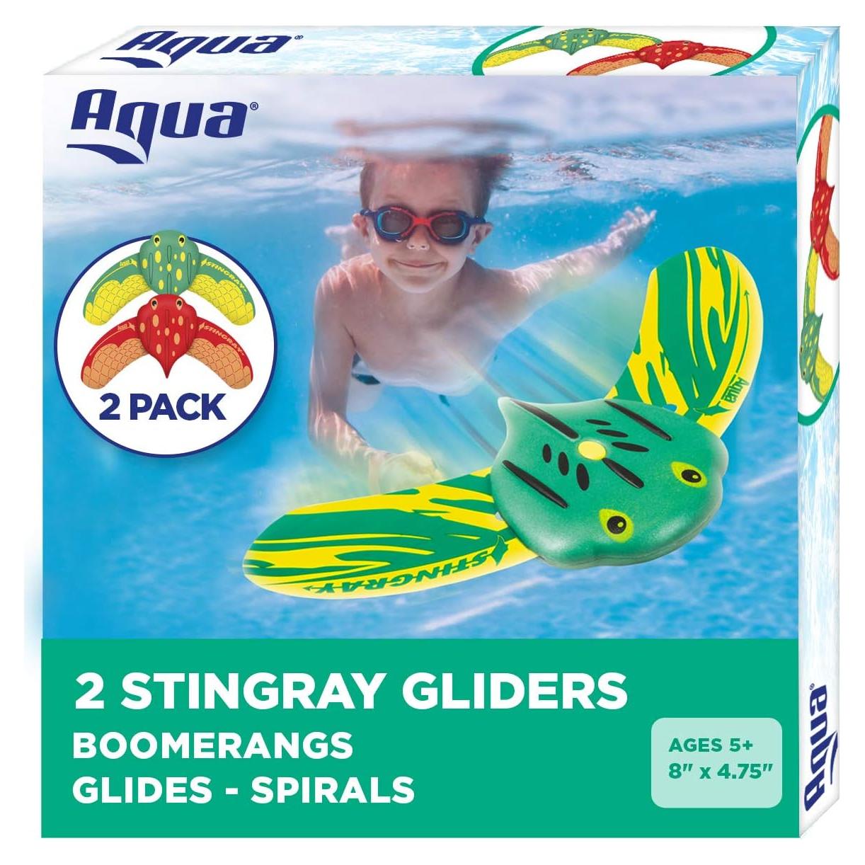 Juguetes de piscina Aqua LEISURE Mini Manta Raya - Paquete de 2