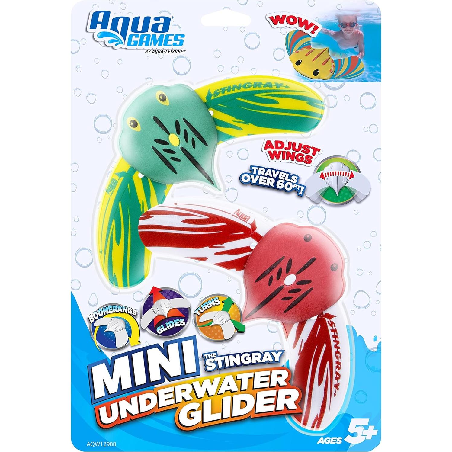 Juguetes de piscina Aqua LEISURE Mini Manta Raya - Paquete de 2