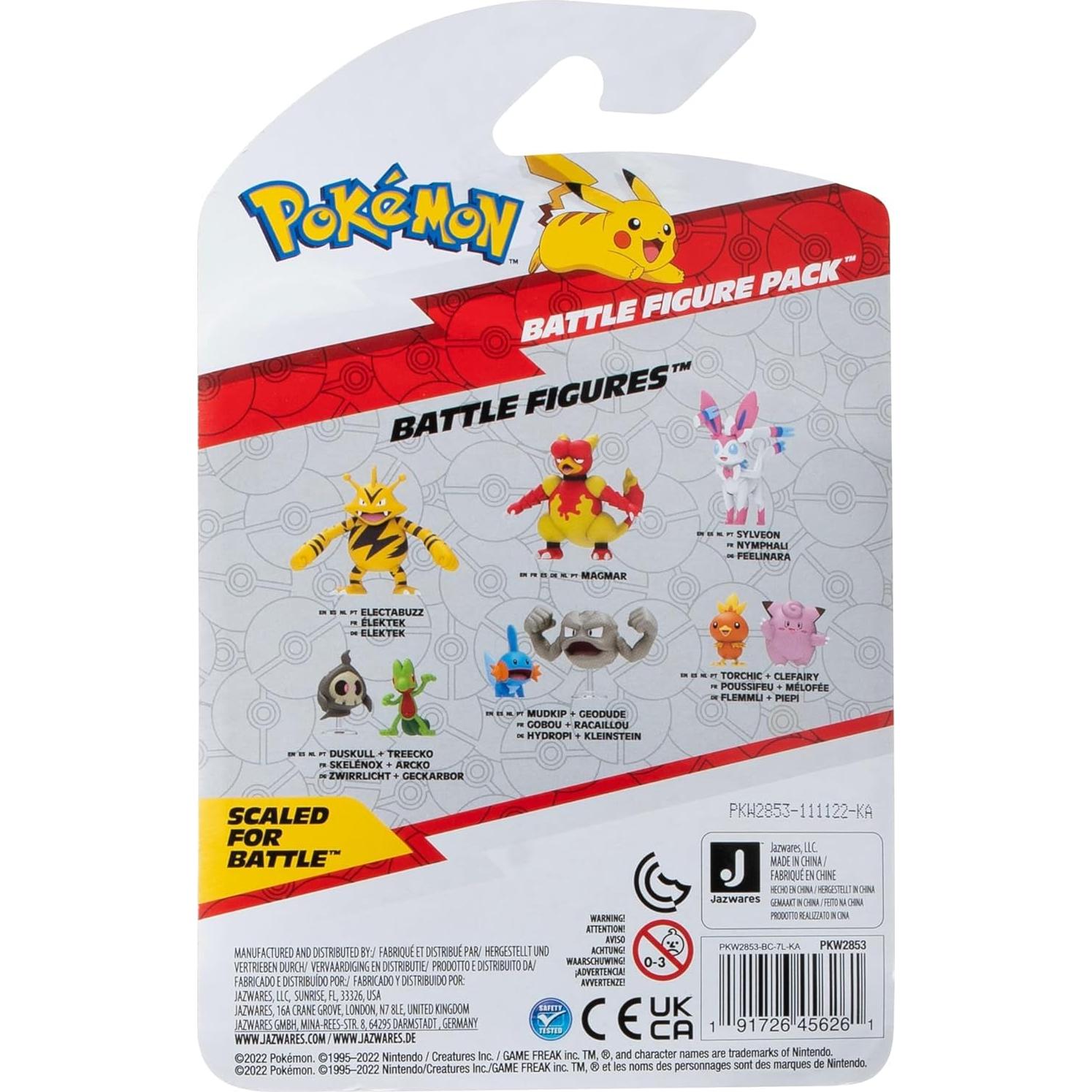 Figura de Batalla Pokémon 2 PK Bulbasaur y Pikachu - JAZWARES