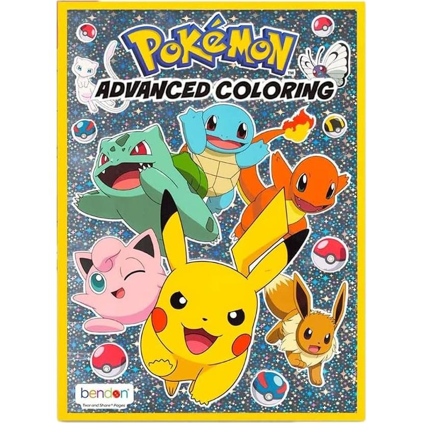 Libros para Colorear Pokémon - Paquete de 3 con Stickers