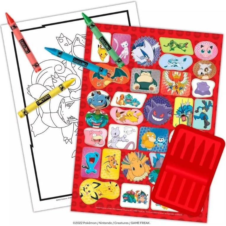 Libros para Colorear Pokémon - Paquete de 3 con Stickers