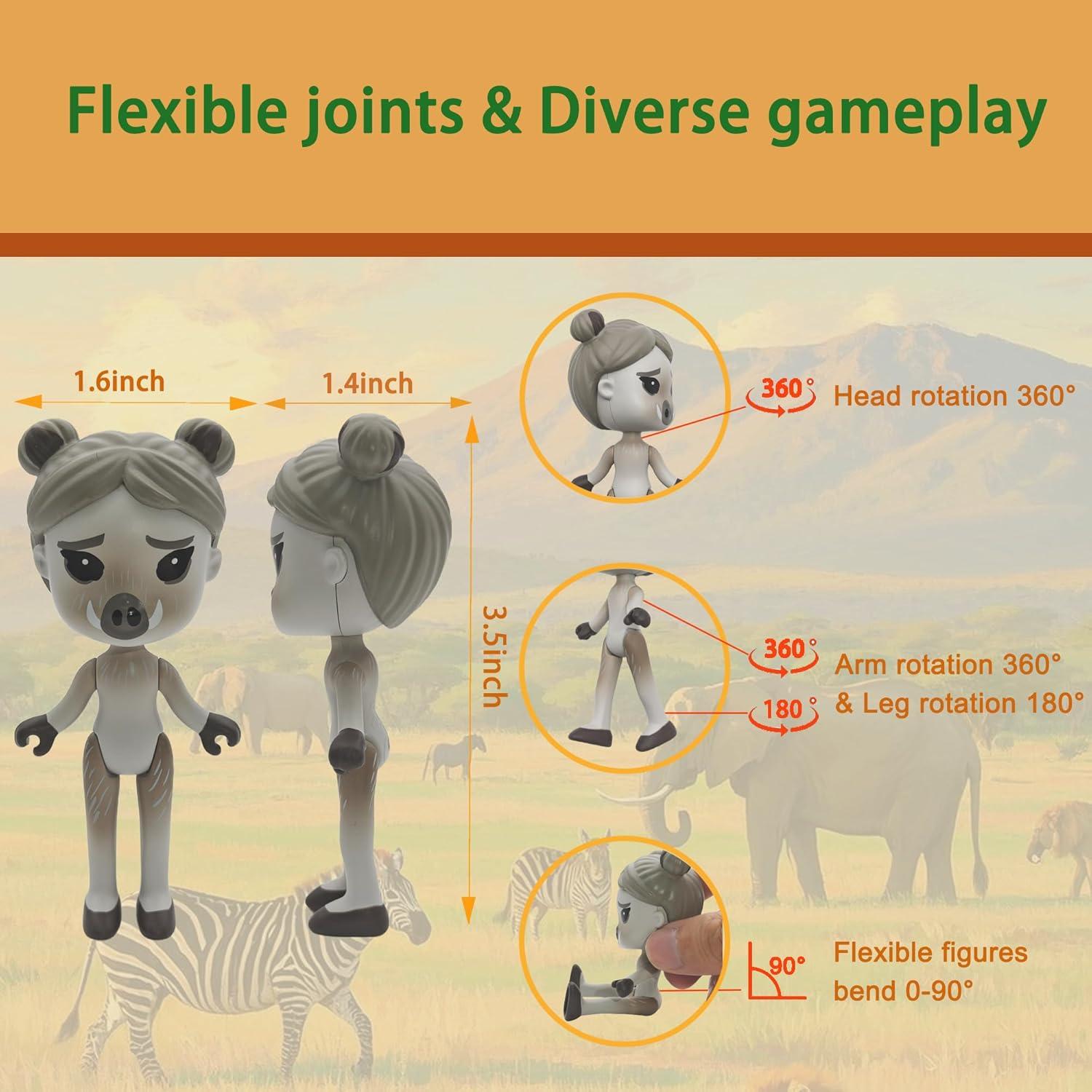 Figura de Acción Cerdito Bosque Plenty More 8cm Juguete Educativo