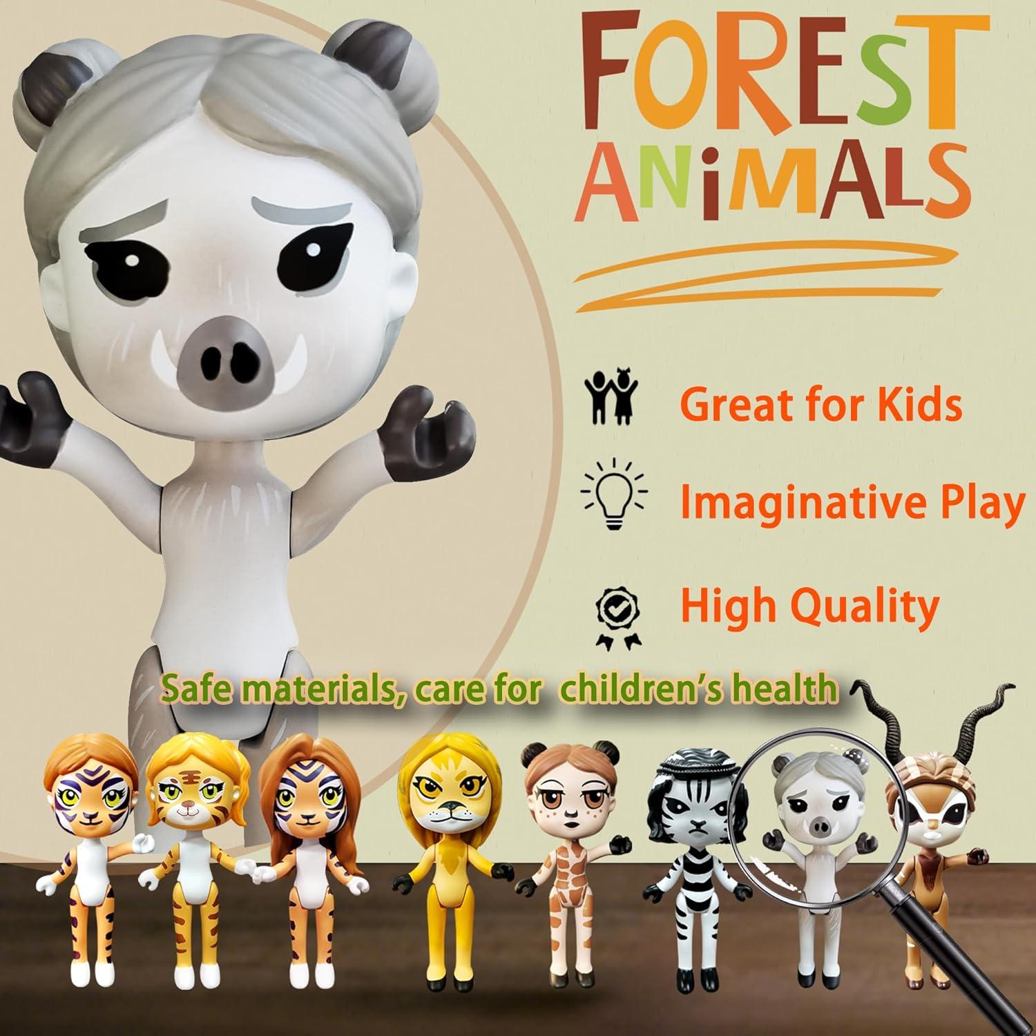 Figura de Acción Cerdito Bosque Plenty More 8cm Juguete Educativo