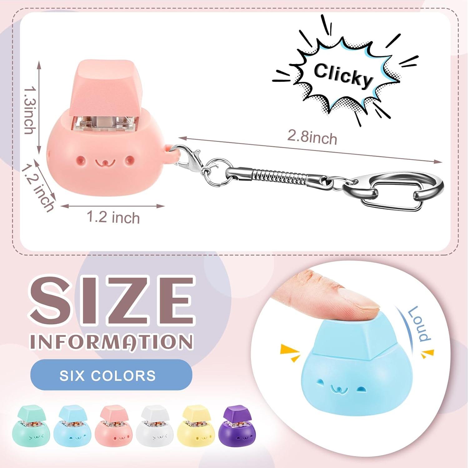 Juguetes de Descompresión Taiyin 6 Pcs Clicker Teclado Alivio Estrés